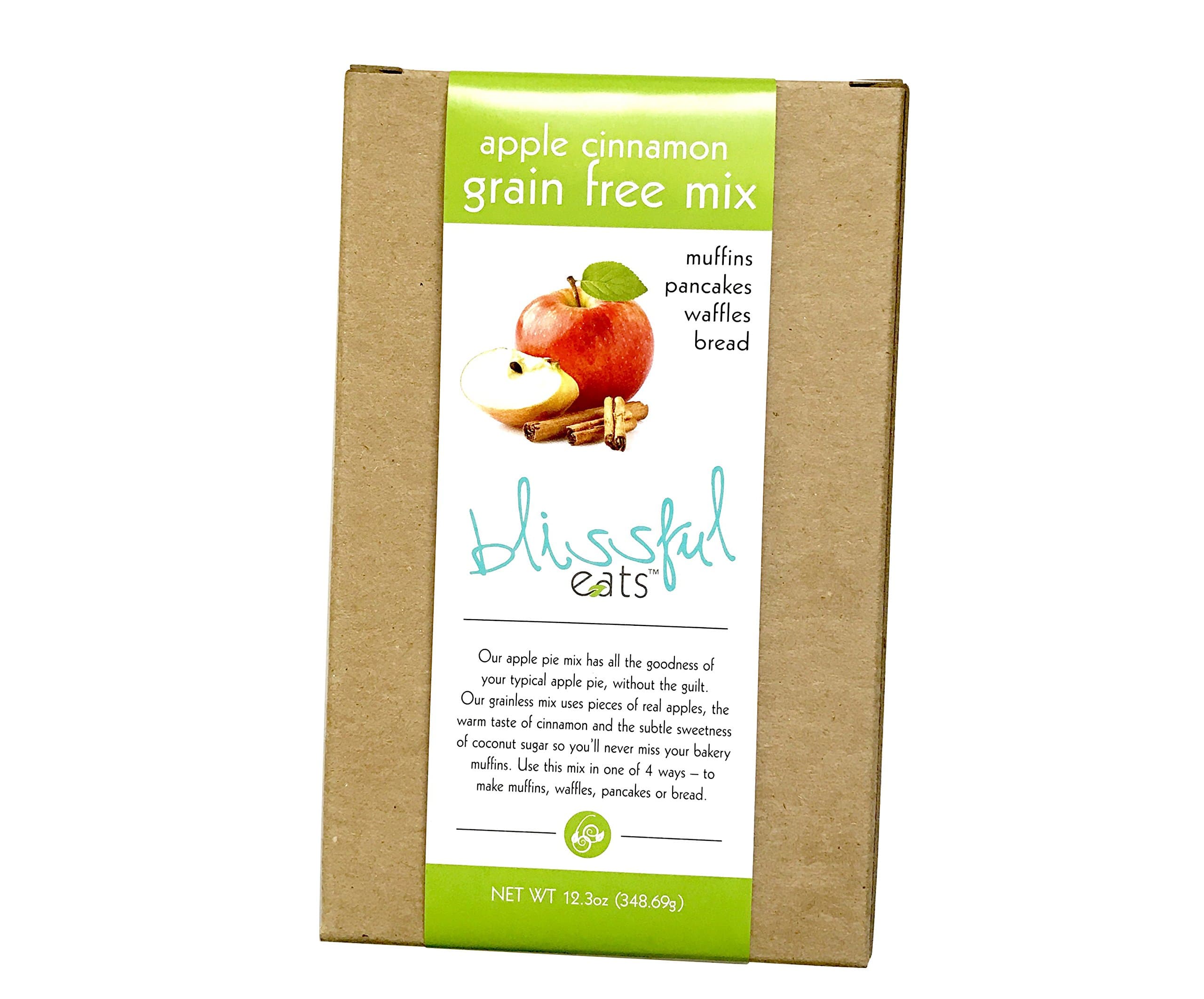 Blissful Eats - Muffins Waffles Pancakes Bread Apple Cinnamon Grain Free Mix - 3 Boxes