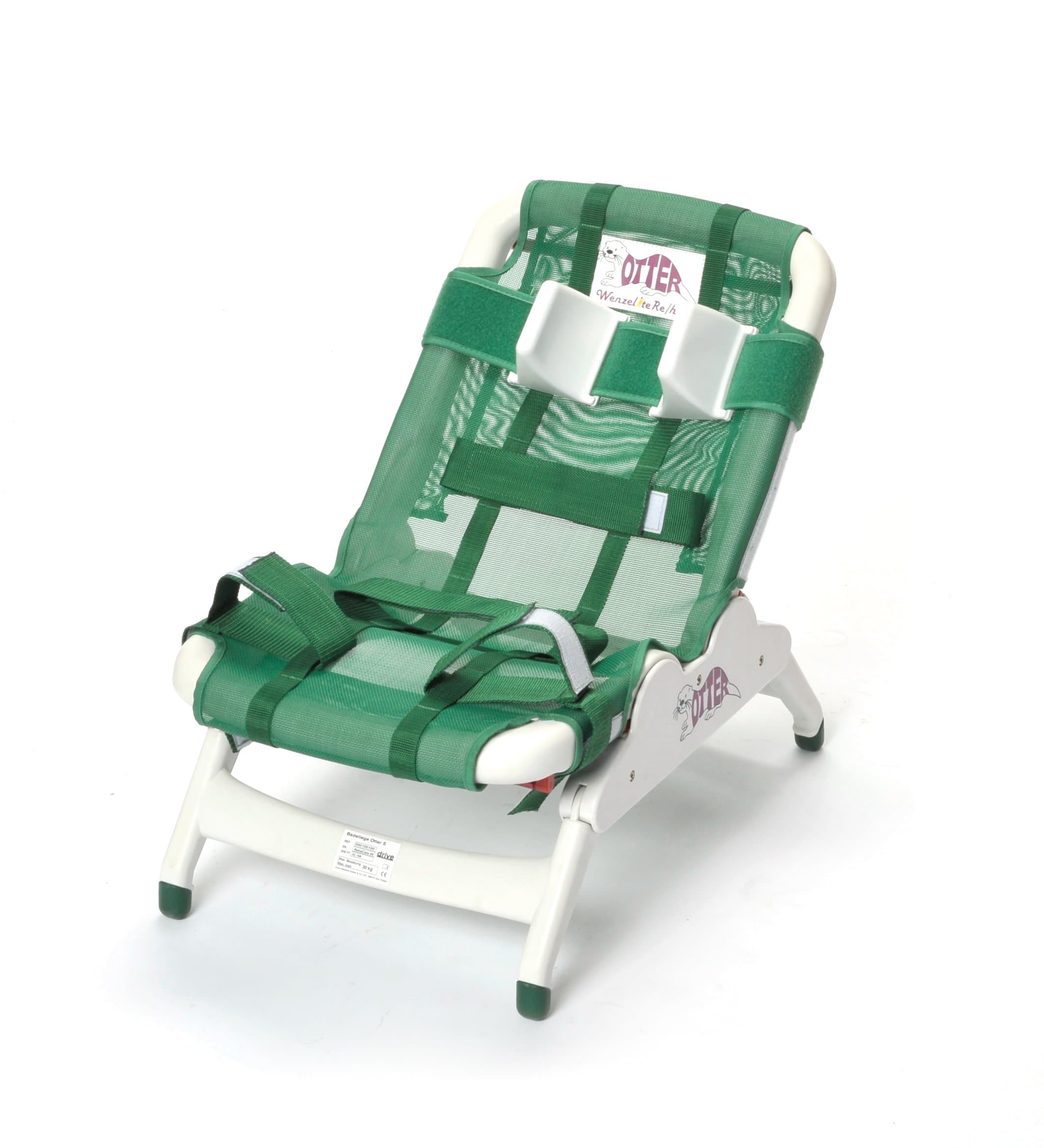 Otter Pediatric Bathing System in Soft Fabric, Small Green