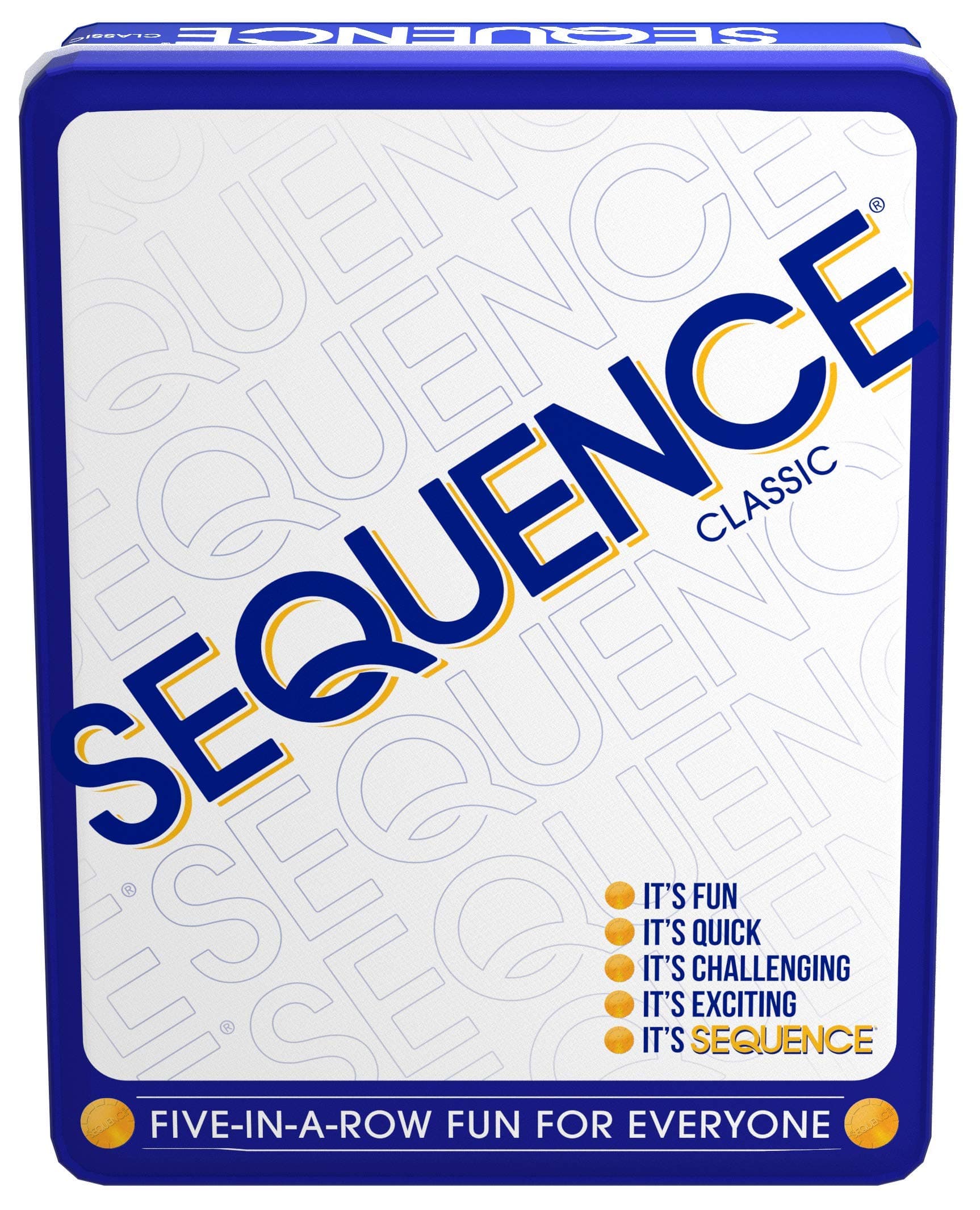 Sequence in a Tin - Five-in-a-Row Fun for Everyone by, White