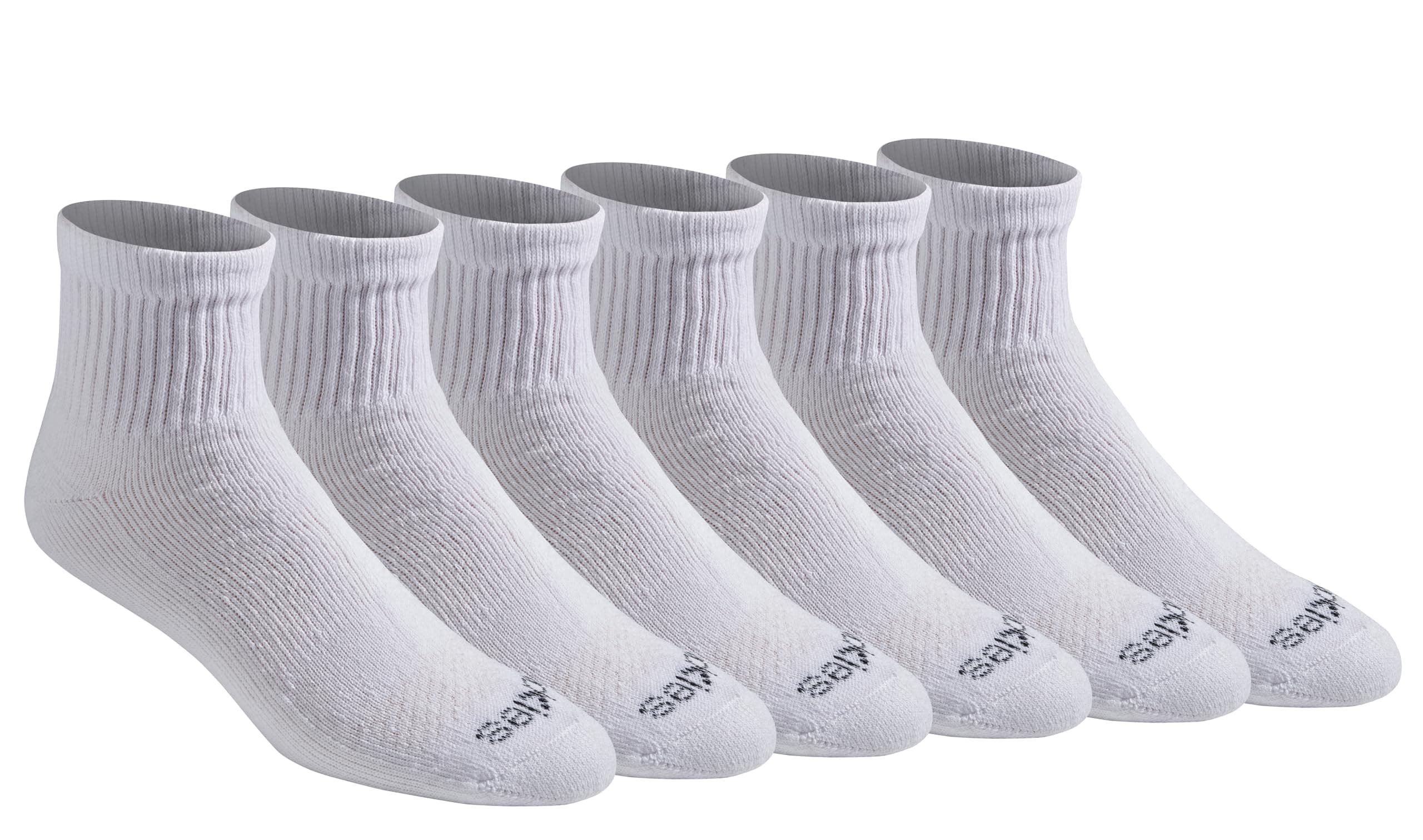 Men's Dri-Tech Moisture Control Quarter Socks, Available in M-XXL (6, 12, 18 Pairs)