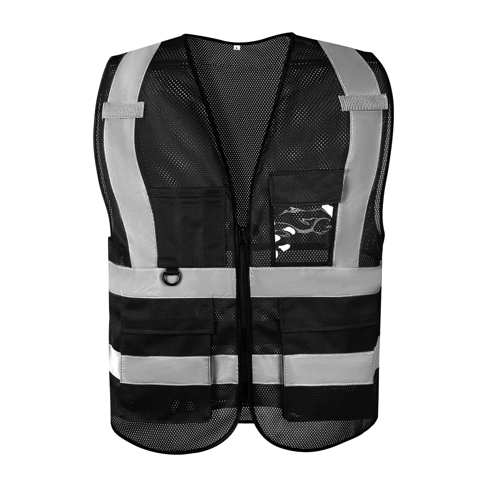 Brtsafety Class 2 Mesh High Visibility Reflective Safety Vest Security for Women Men with Pockets Meets ANSI Standards(S-6XL)