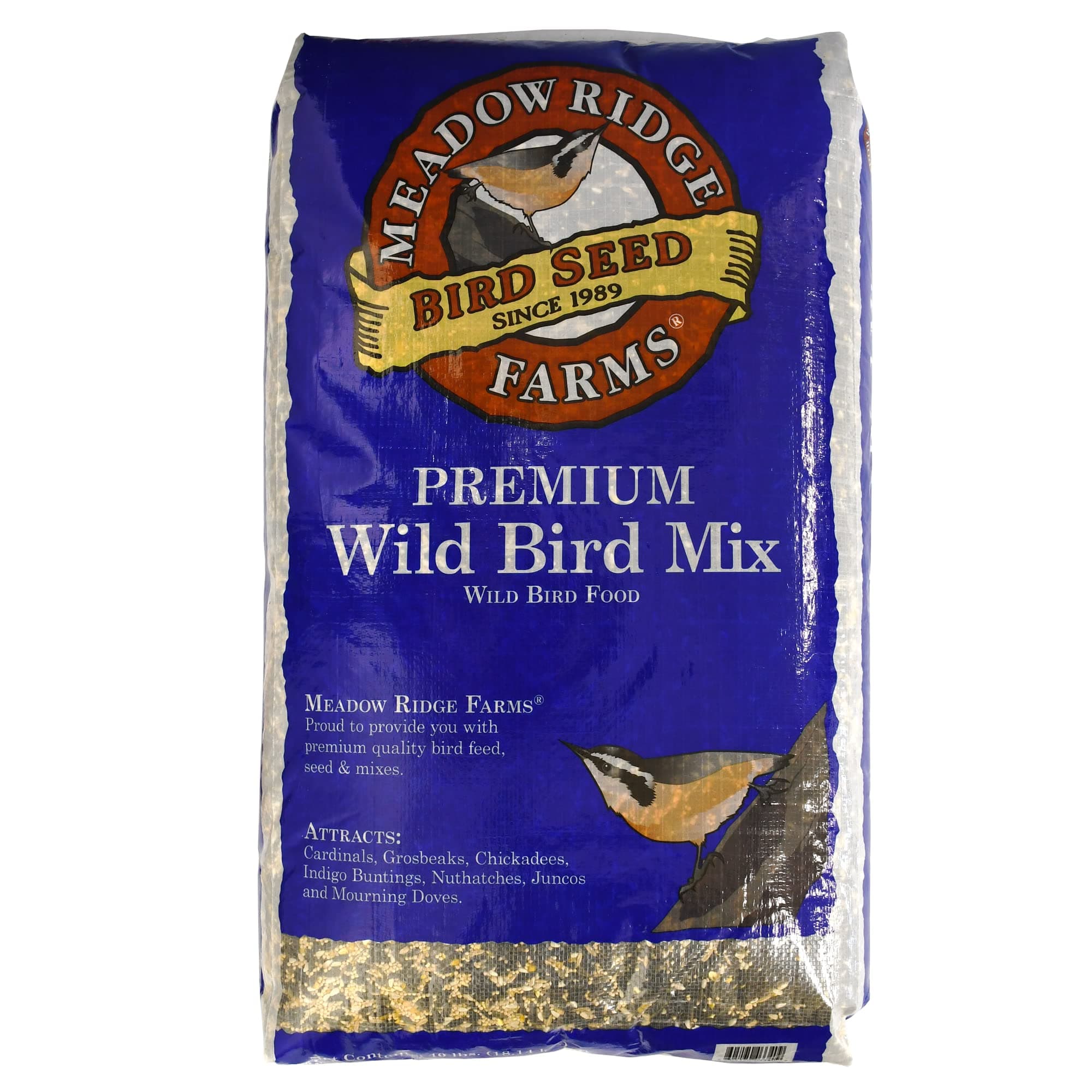Premium Wild Bird Seed Mix, 40-Pound Bag