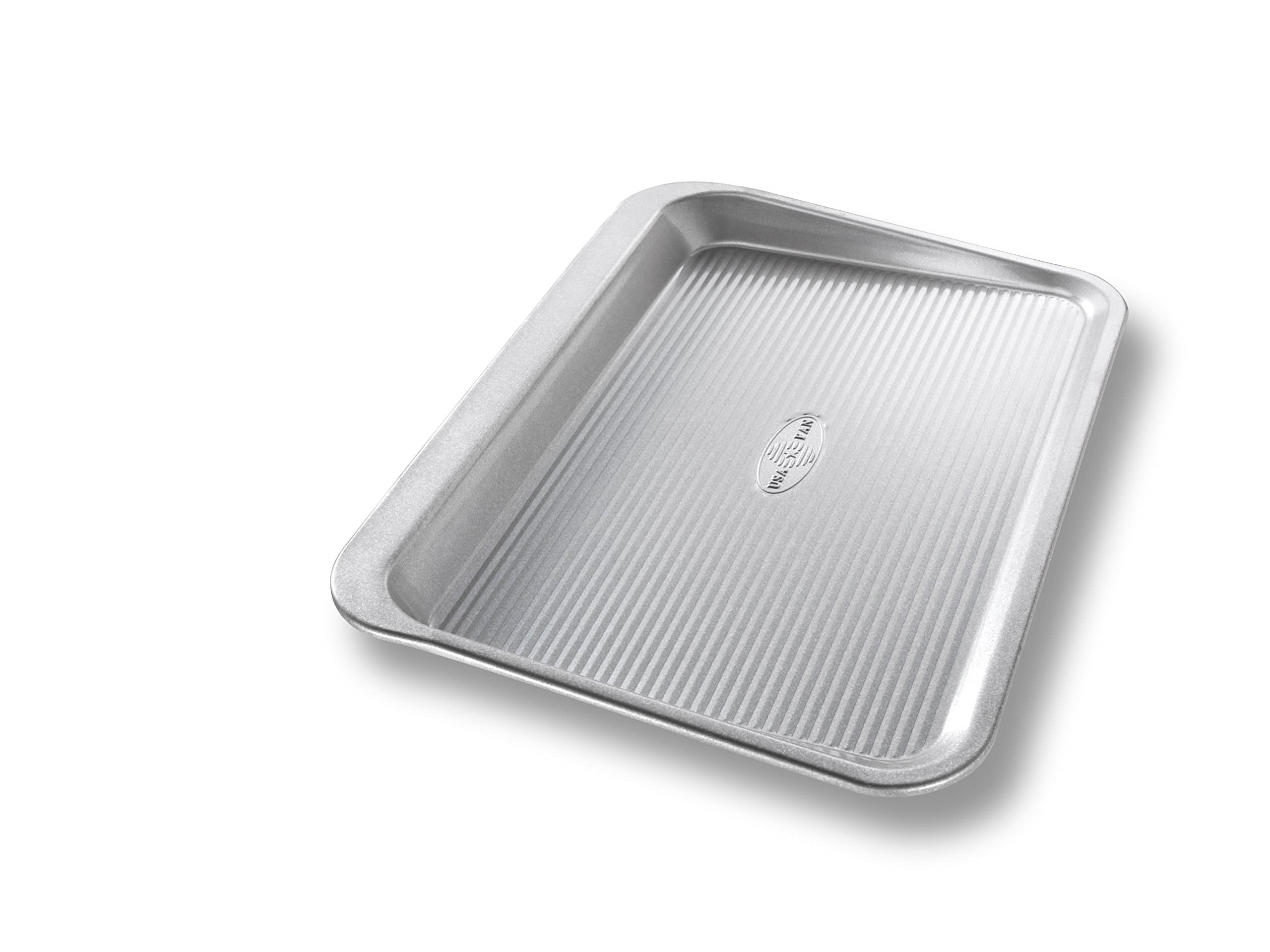 Bakeware Easy Slide Non Stick Cookie Sheet Pan, Small, Silver