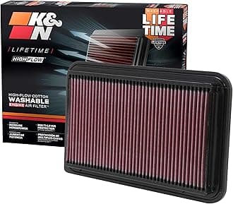 K&N 33-2260 High Performance Replacement Air Filter for Toyota Camry
