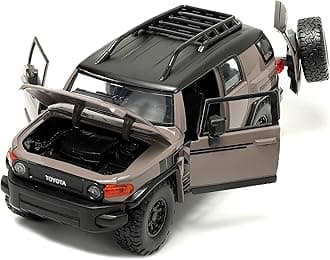Jada Toys Just Trucks 1:24 Toyota FJ Cruiser Die-cast Car Brown with Tire Rack, Toys for Kids and Adults