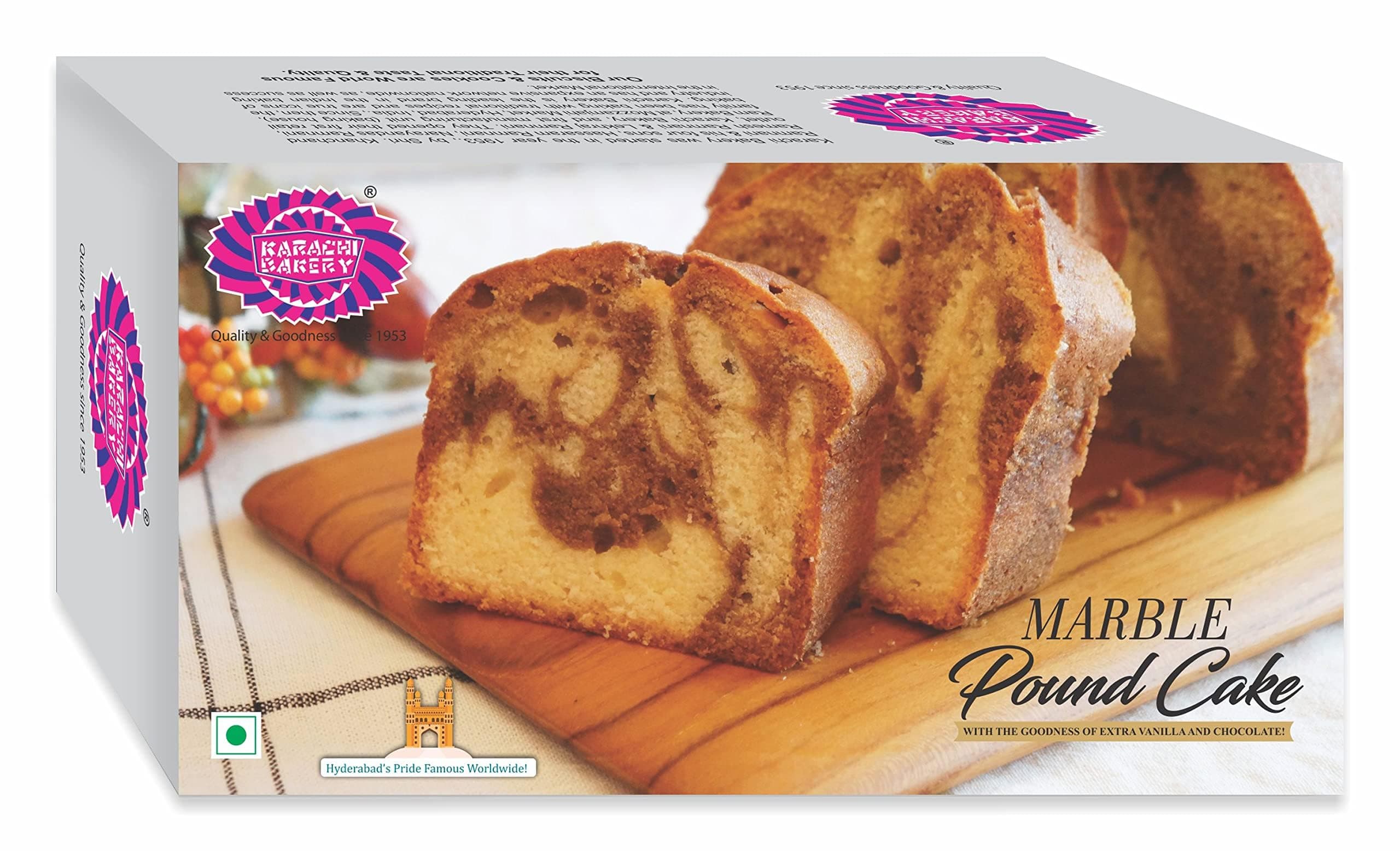 Karachi Bakery Marble Pound Cake |Veg|, 200gm