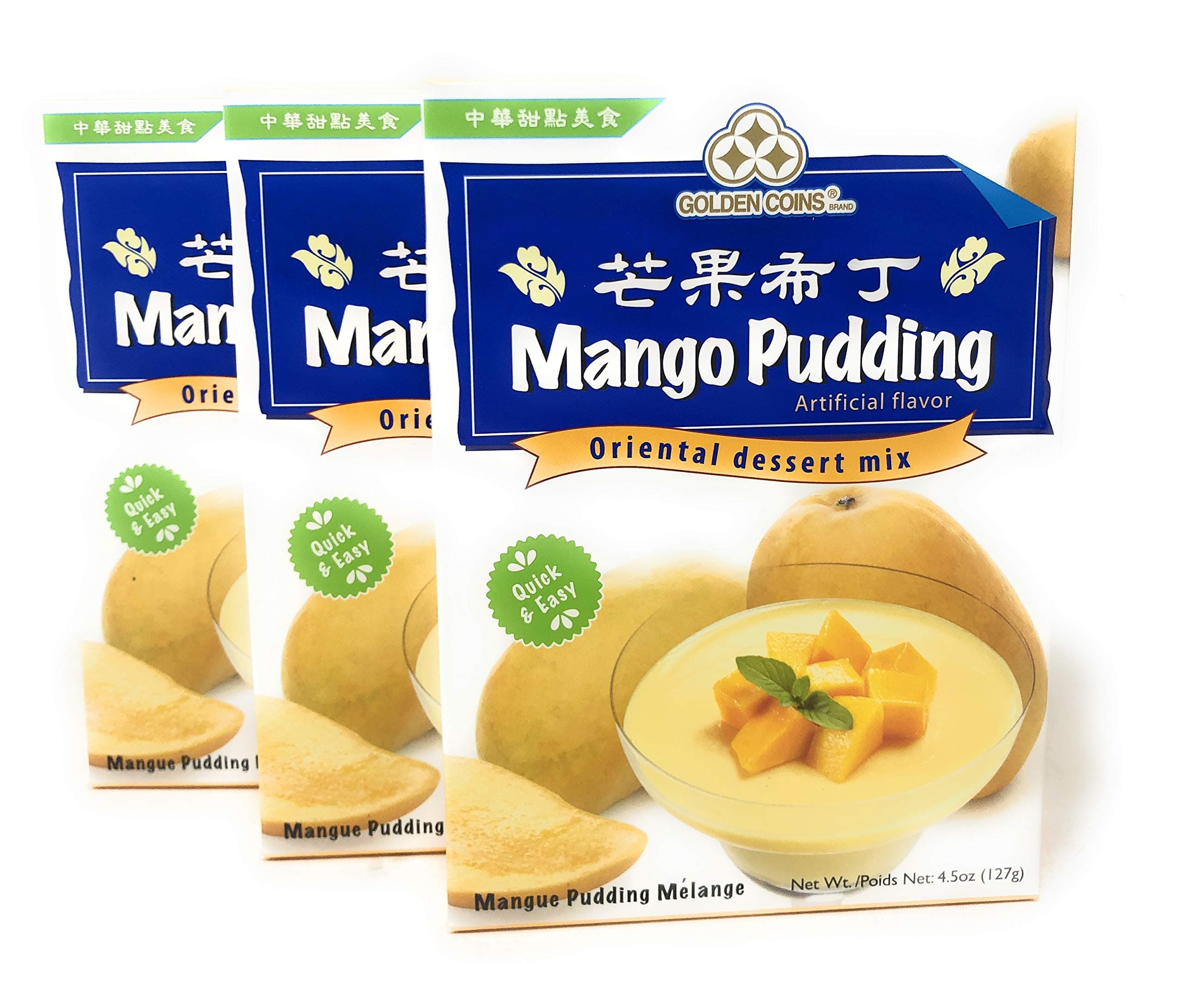 Mango Pudding Oriental Dessert Mix, 4.5oz. (3 Packs)