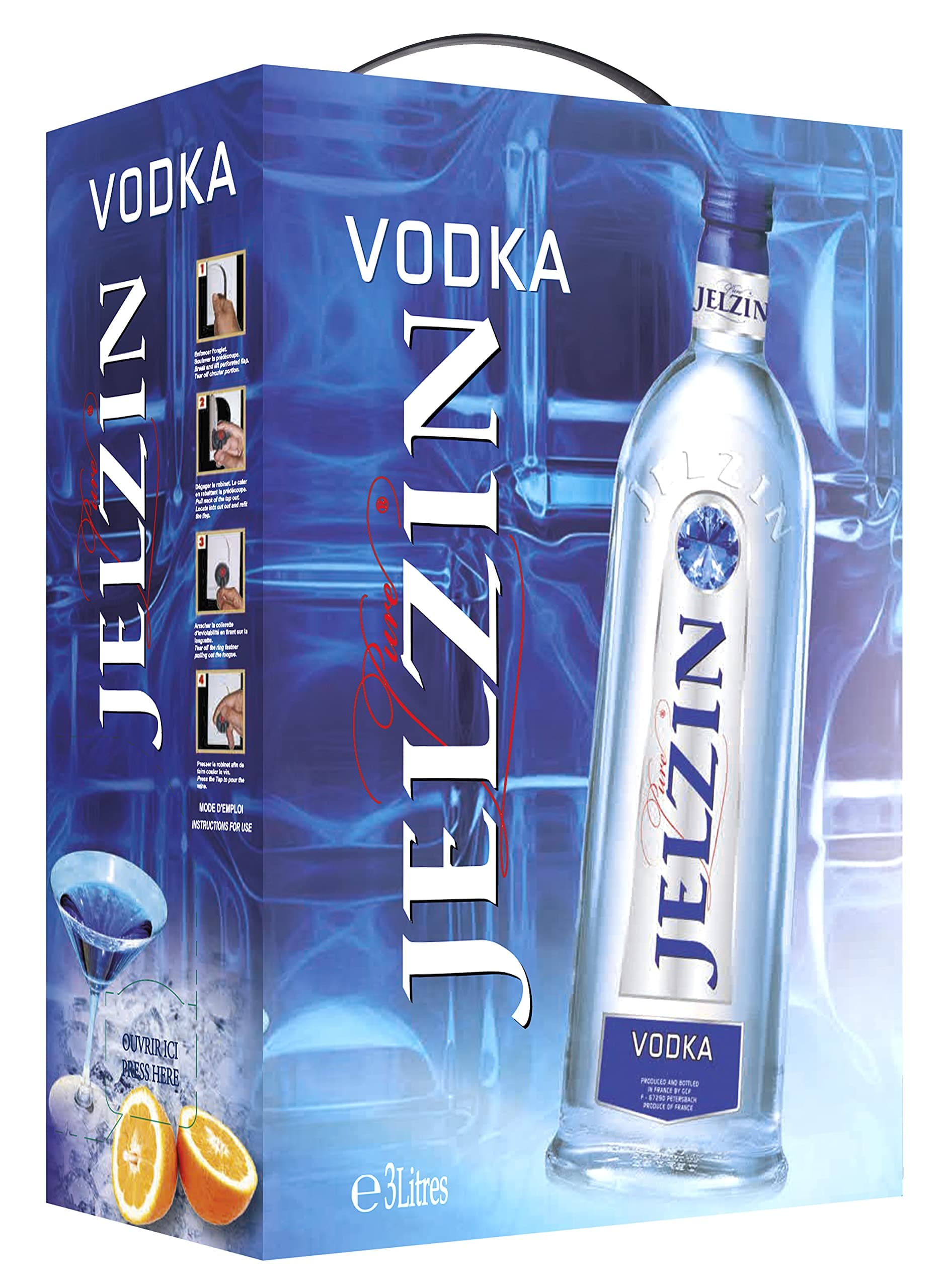 Jelzin Vodka 3L (Bax In Box)