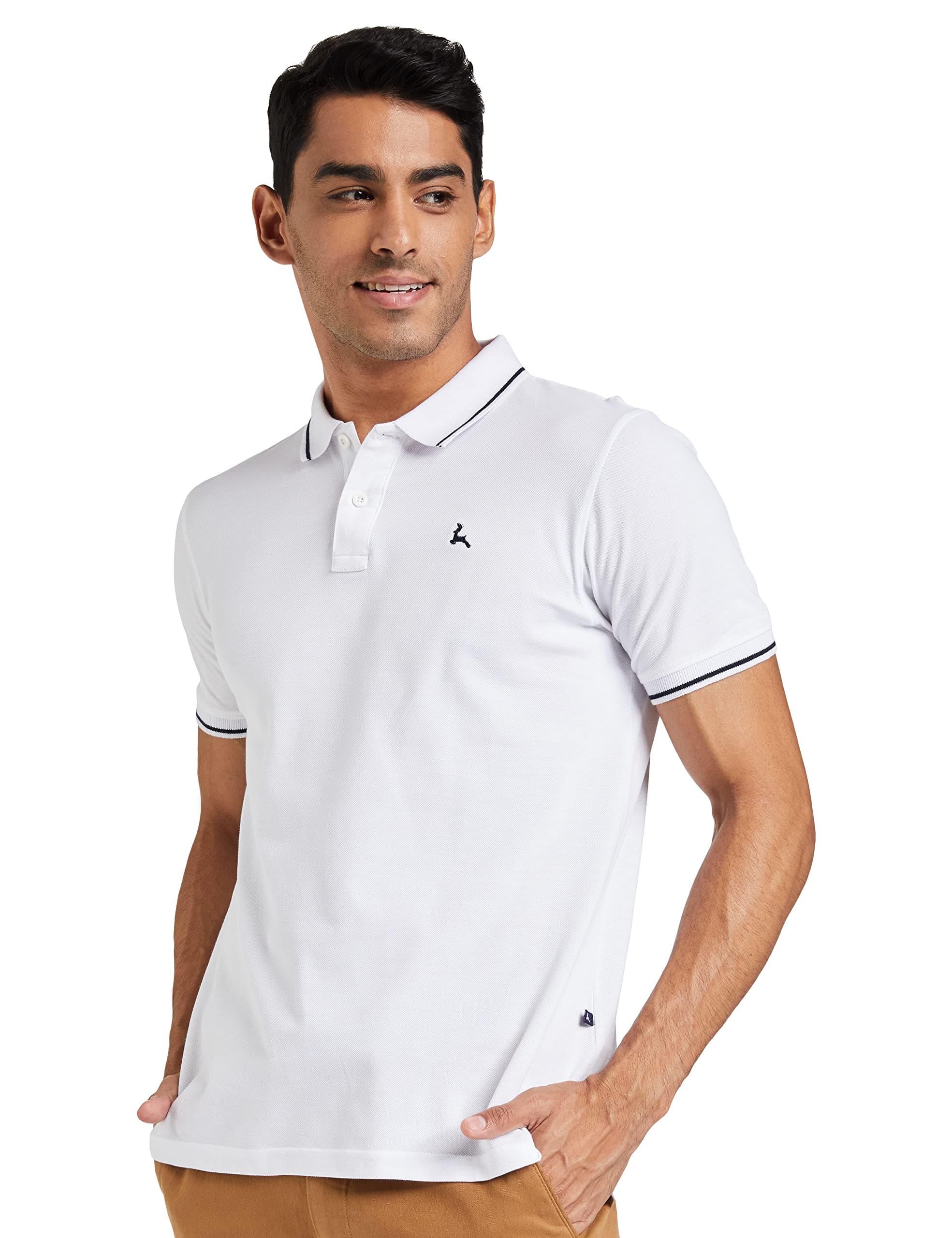 Parx Dark Blue Regular Fit T-Shirt