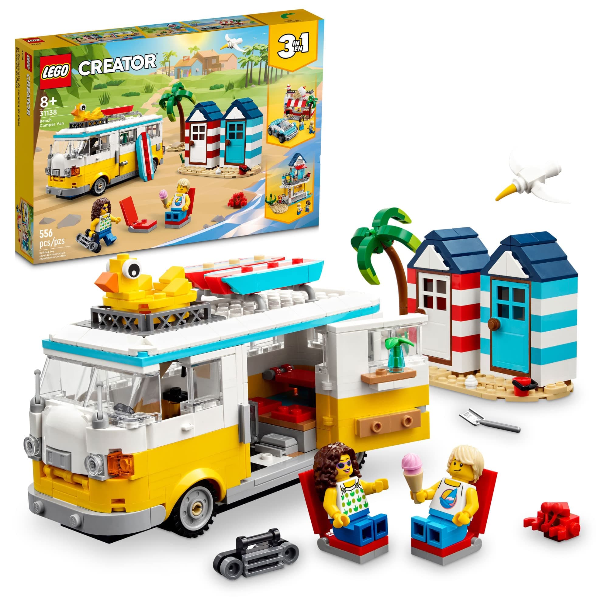 Creator 31138 Beach Camper Van Age 8+ 556pcs