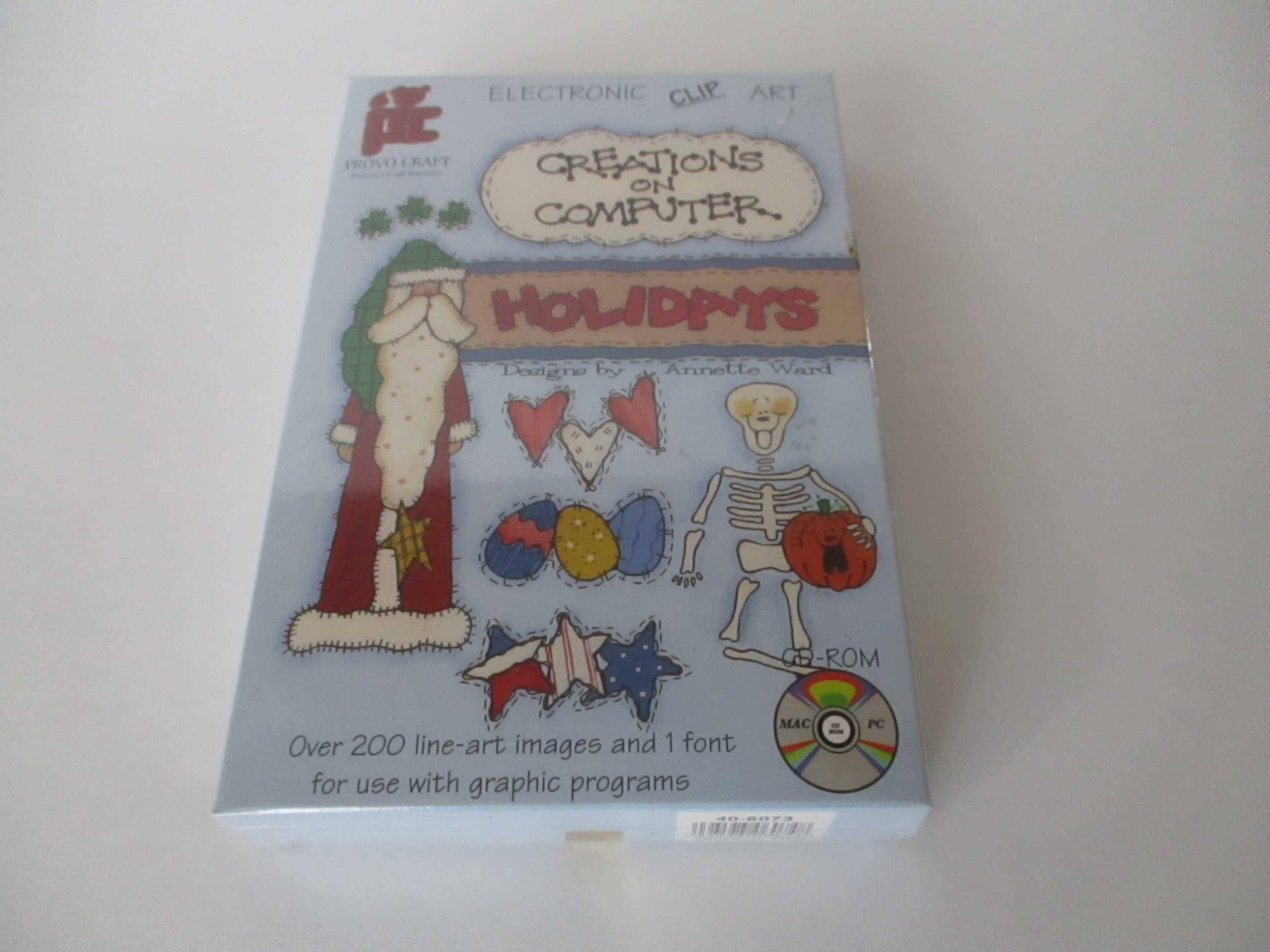 Electronic Clip Art Creations on Computer