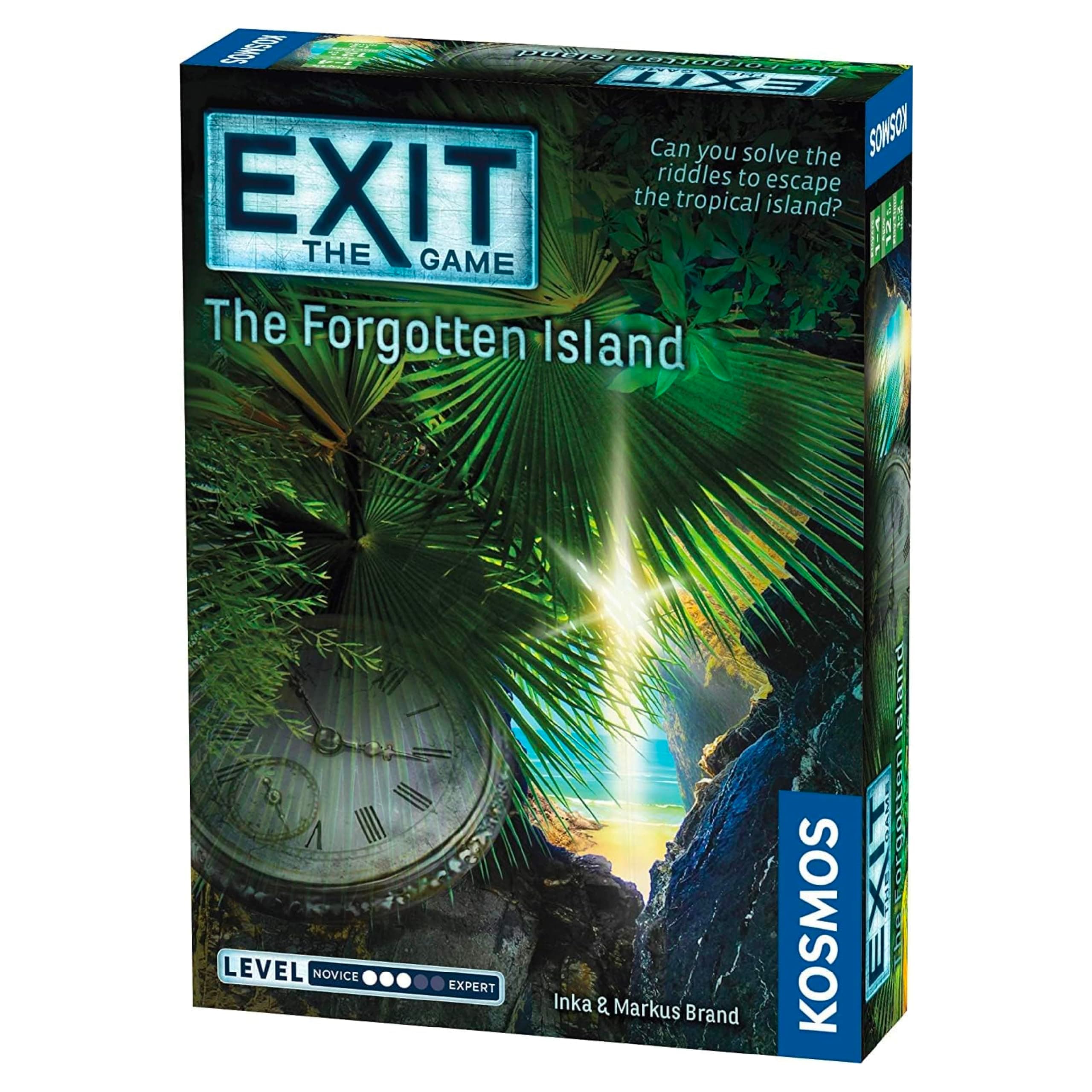 Thames & Kosmos - EXIT: The Forgotten Island - Level: 3/5 - Unique Escape Room Game - 1-4 Players - Puzzle Solving Strategy Board Games for Adults & Kids, Ages 12+ - 692858