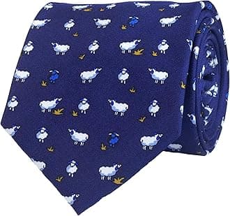 100% Silk Ties for Men Handmade Neckties with Animal Printed Patterns+Gift box …