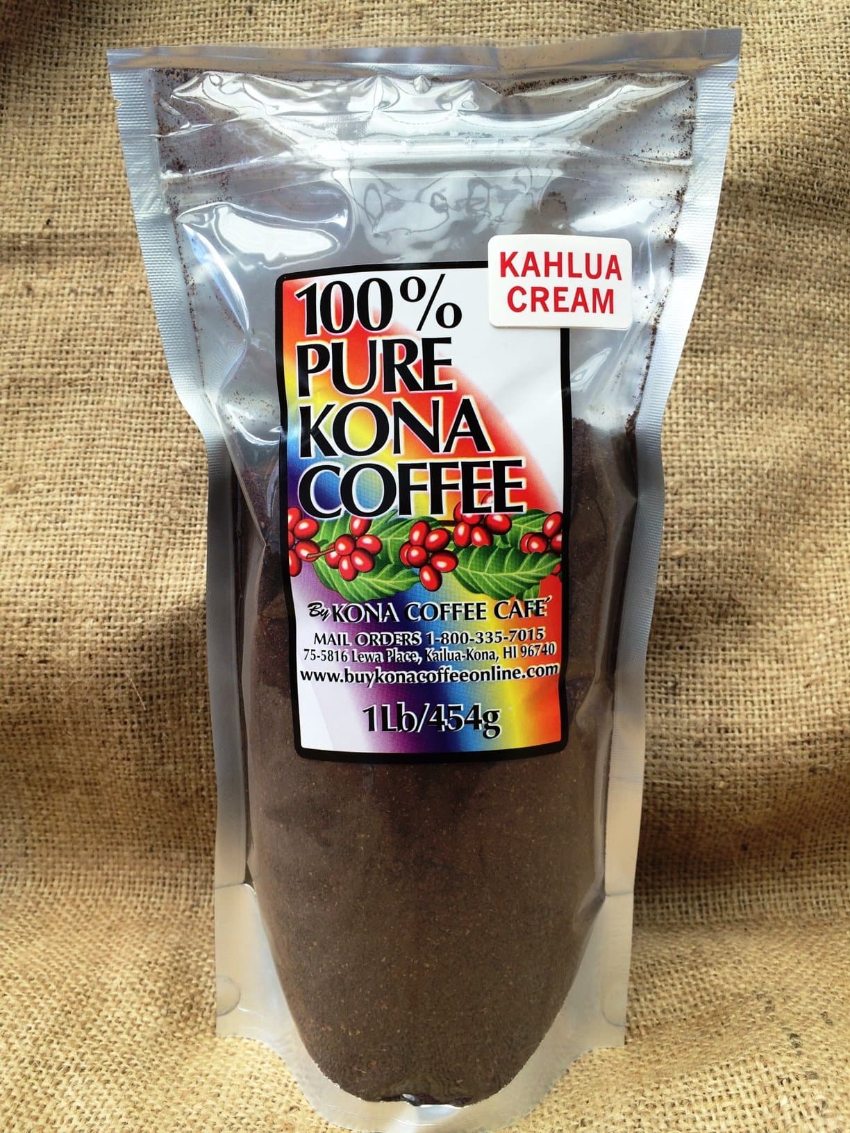 Kona Coffee, Kahlua Cream Flavored Whole Bean - 1 pound