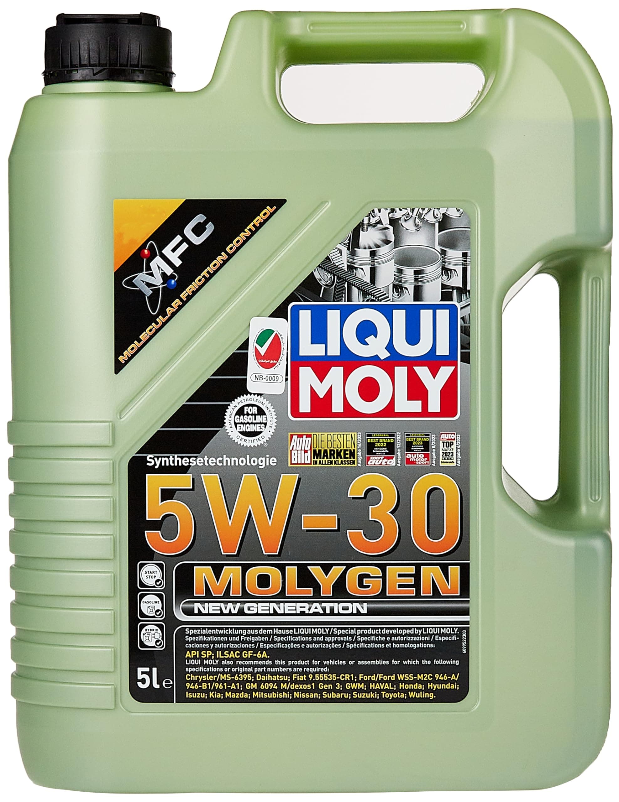 Liqui Moly MOLYGEN NEW GENERATION 5W-30 Engine Oil - 5L