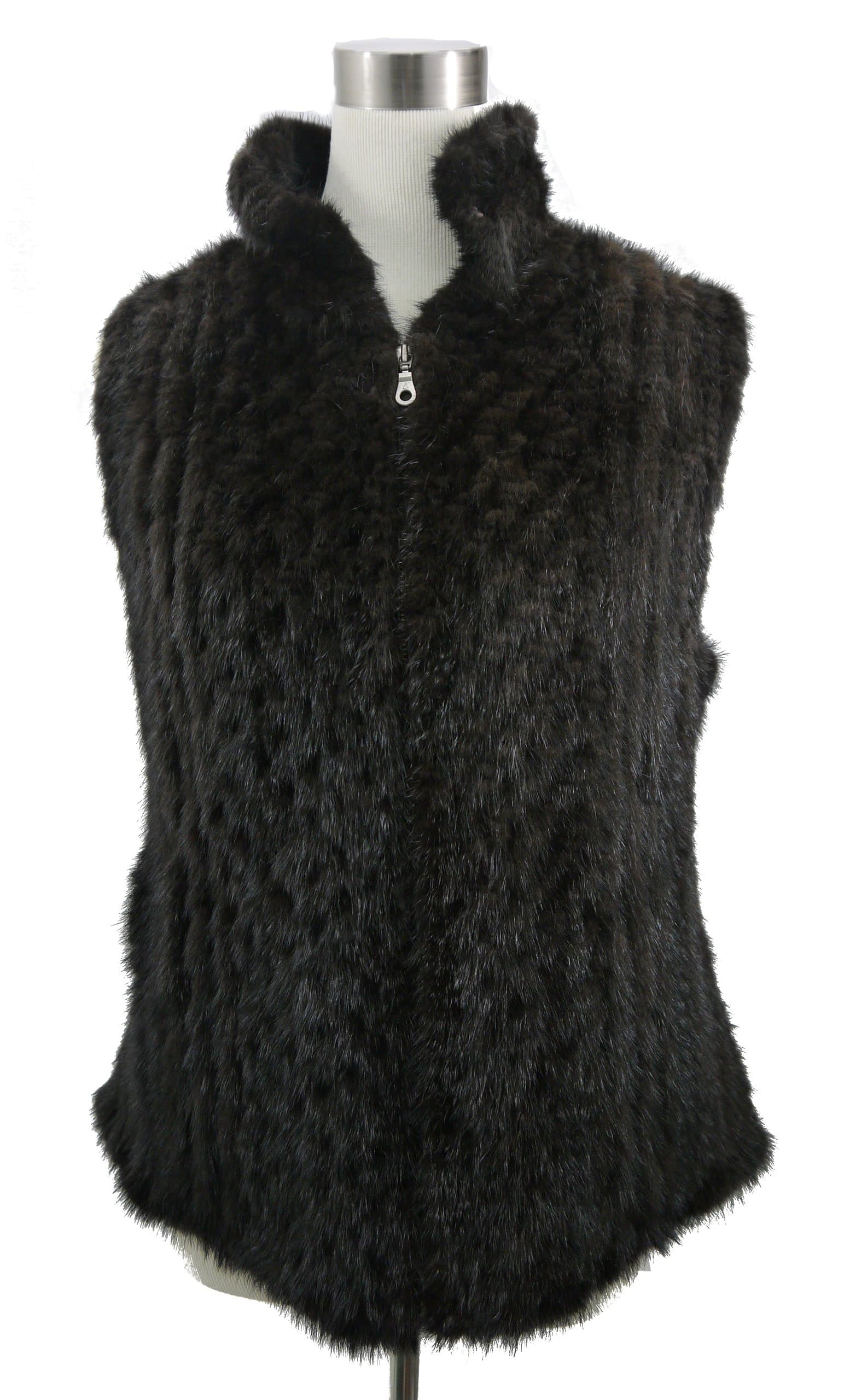 Woman's 100% Real Mink Knit Vest