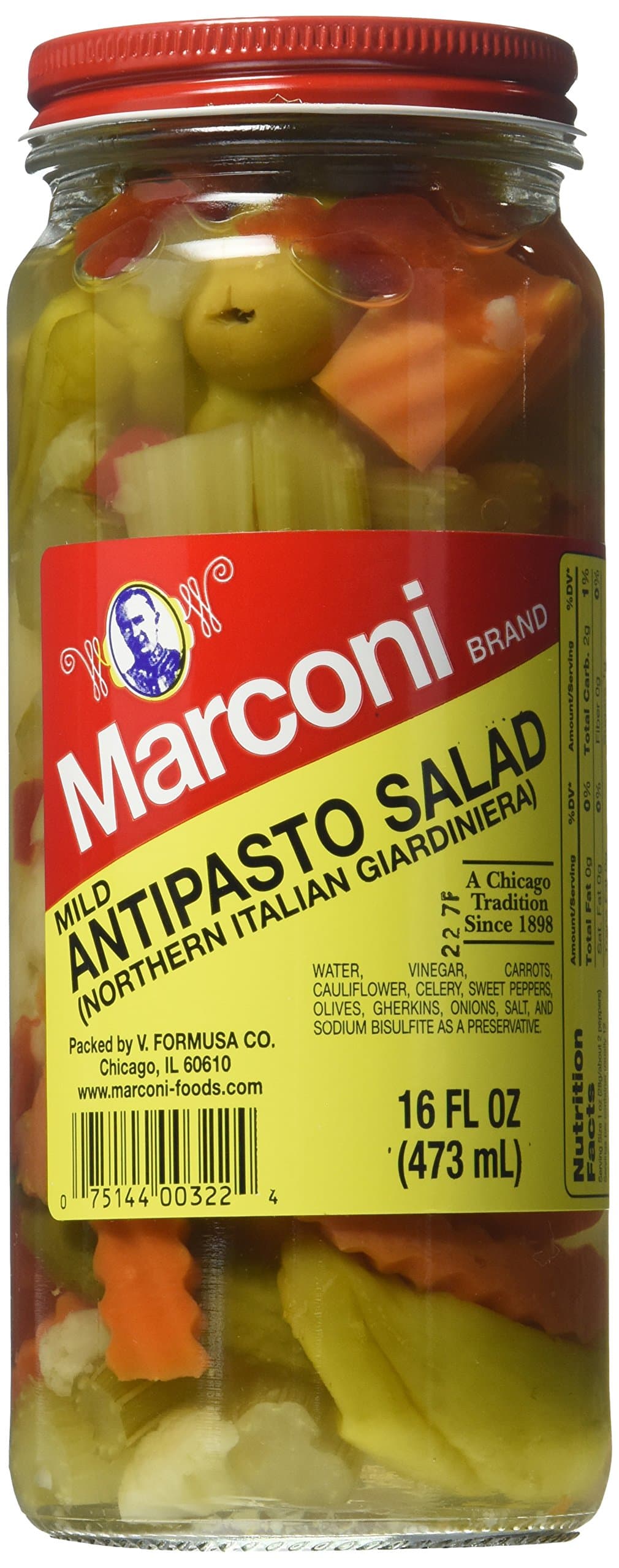 MarconiMild Antipasto, 16 Ounce
