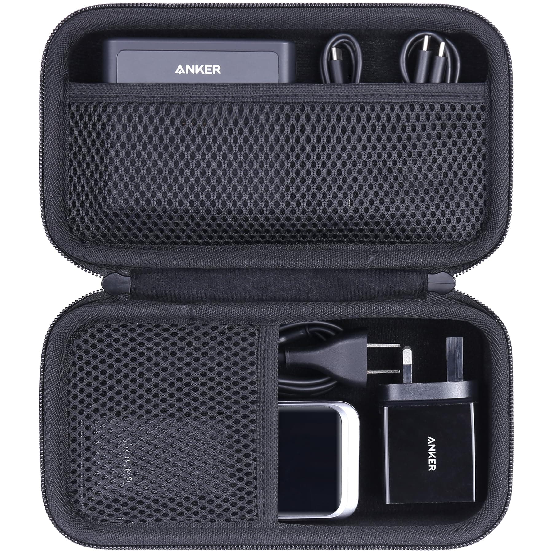 khanka Hard Travel Case Replacement for Anker 100W Charging Base + Anker Prime 27,650mAh 250W / 20,000mAh 200W PowerBank(Case Only).