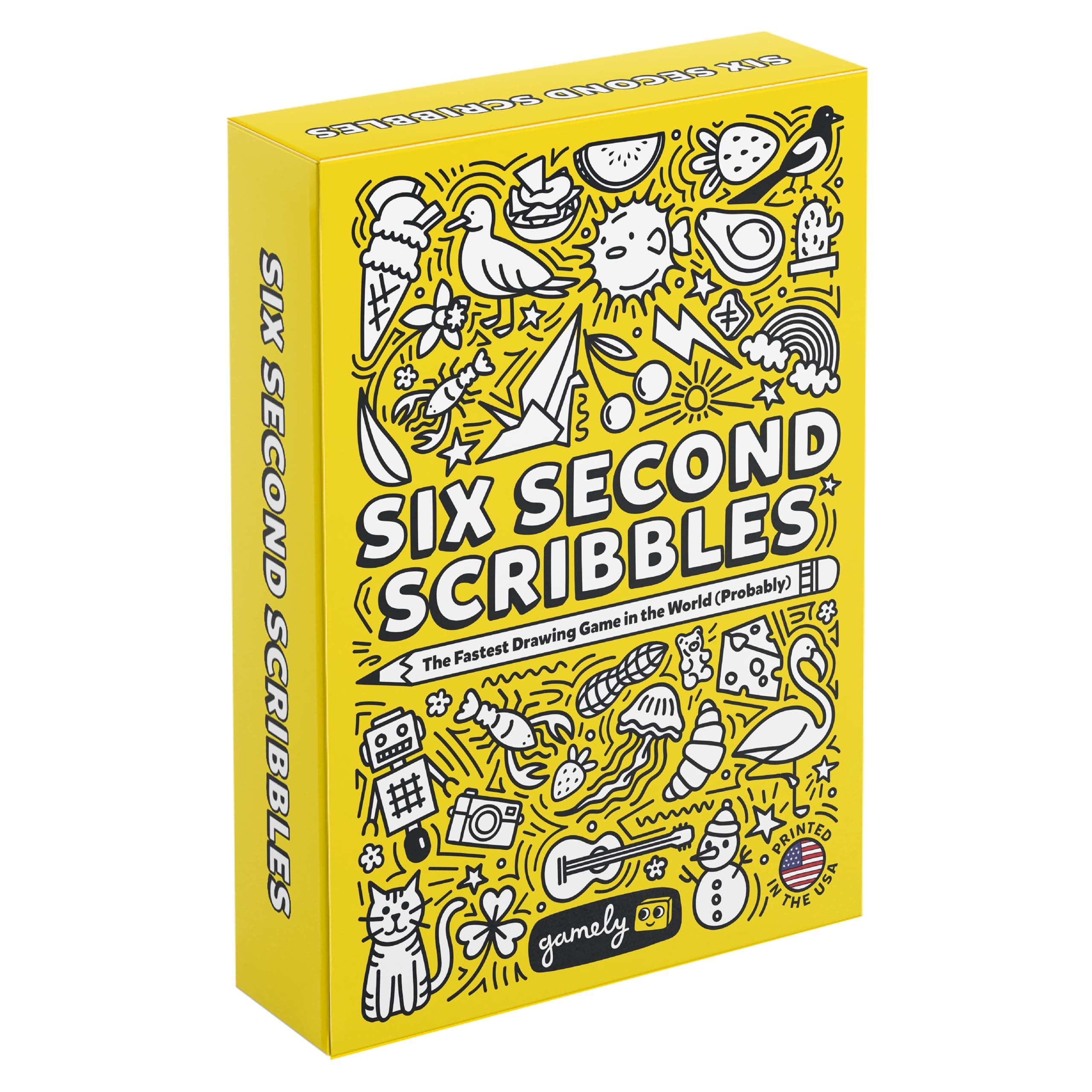 Six Second Scribbles: The frantically Fast and fantastically Fun Drawing Game | A Family Friendly Party Game for Children, Teens and Adults (New Edition)