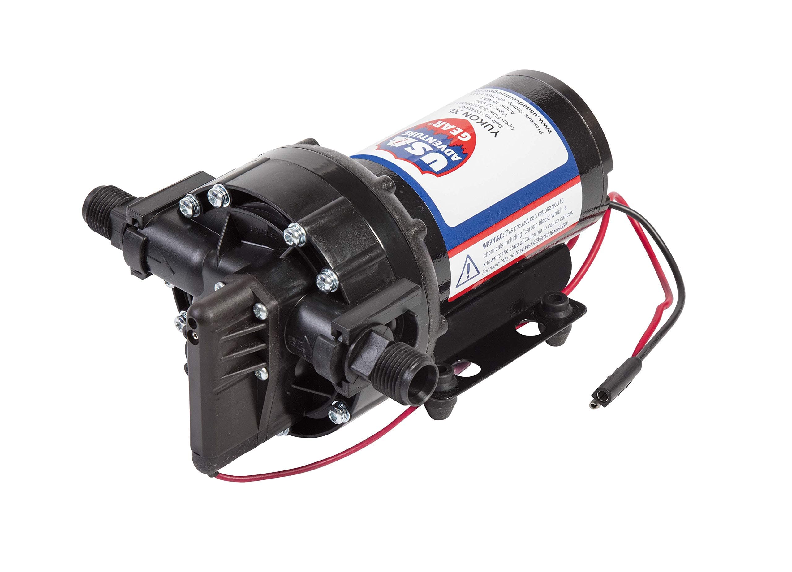 5500 12 Volt Water Pump | Tiny Home Cabin Solar Ag Marine | Professional Grade Heavy Duty Construction | Made in the USA | 12 Volt DC 5.3 GPM 12A | 14 Foot Lift