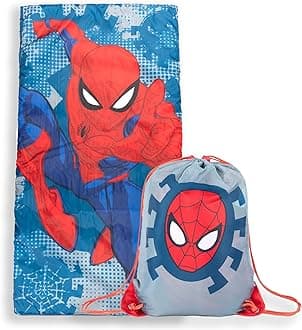 Marvel Spiderman Spidey Dots Slumber Sack - Cozy & Warm Kids Lightweight Slumber Bag/Sleeping Bag