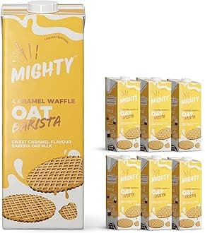 MIGHTY Limited Edition Caramel Waffle Oat Barista Milk, Sweet Caramel Flavour