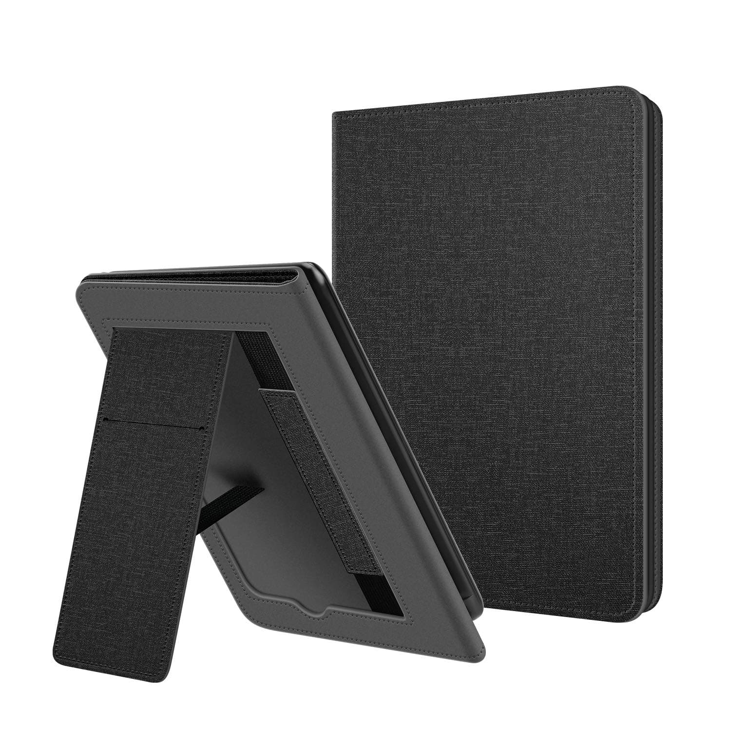 Ayotu Stand Case for Kindle 10th Gen 2019 Released - Durable Cover with Auto Wake/Sleep,Lightweight Stand Cover with Hand Strap (Not Fit Kindle Paperwhite or Kindle 2022),Black