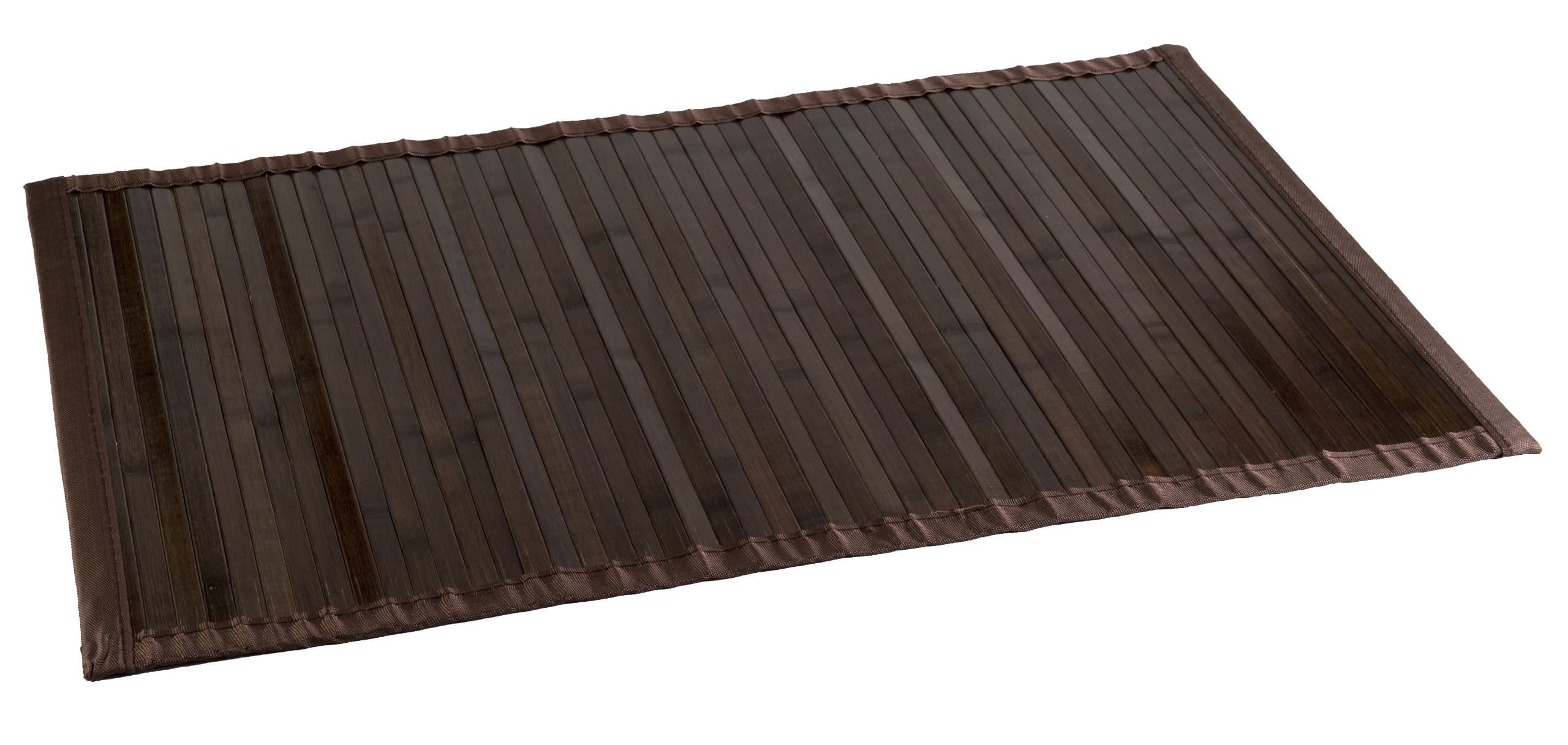 Estores Basic Natural Carpet, Bamboo, Wenge, 150 x 80 x 0.5 cm
