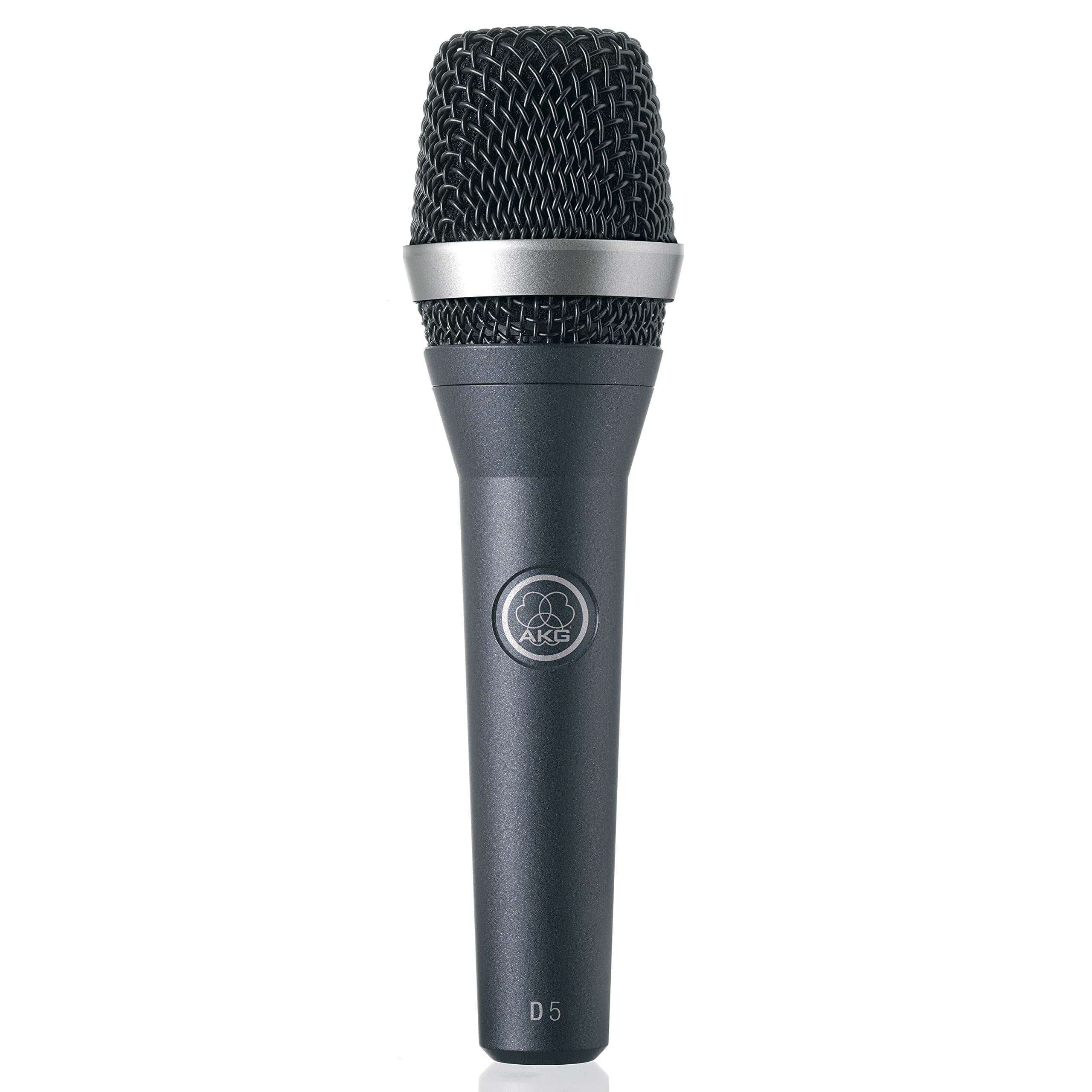 D5 Professional dynamic supercardioid vocal microphone for lead and backing vocals with integrated pop filter