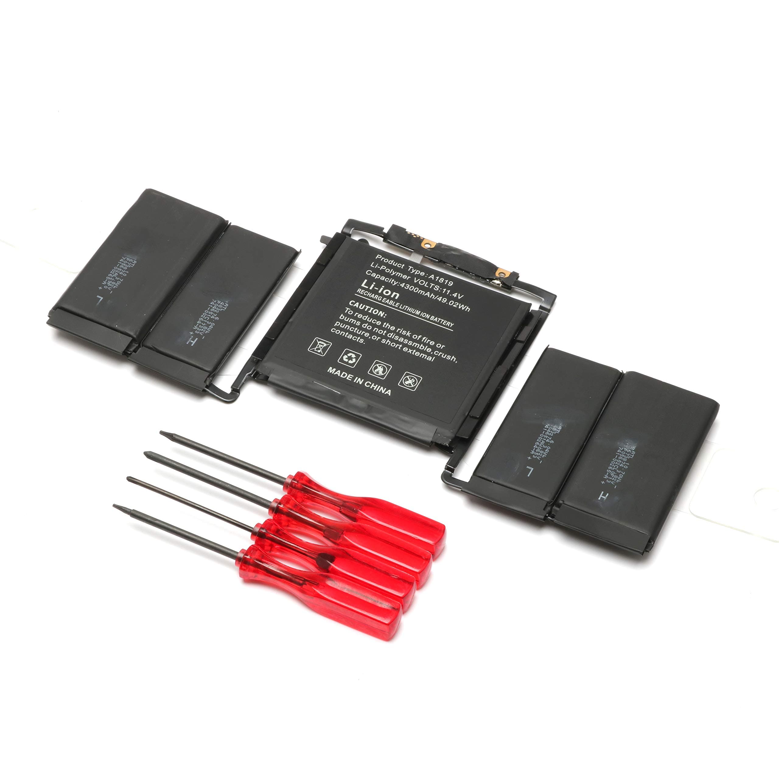 Battery Replacement for A1819 MacBook Pro 13" A1706 Late 2016 Mid 2017 MLH12LL MLH12LL/A MLH12LL/A MPXV2LL MPXV2LL/A MPXV2LL/A