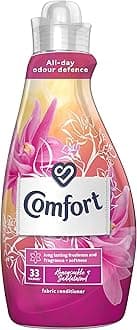 Comfort Honeysuckle & Sandalwood Fabric Conditioner all-day odour defence for your clothes for long-lasting freshness and fragrance + softness 33 washes 1.16 L
