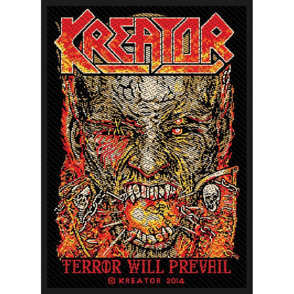 Kreator Men's Terror Will Prevail Woven Patch Black