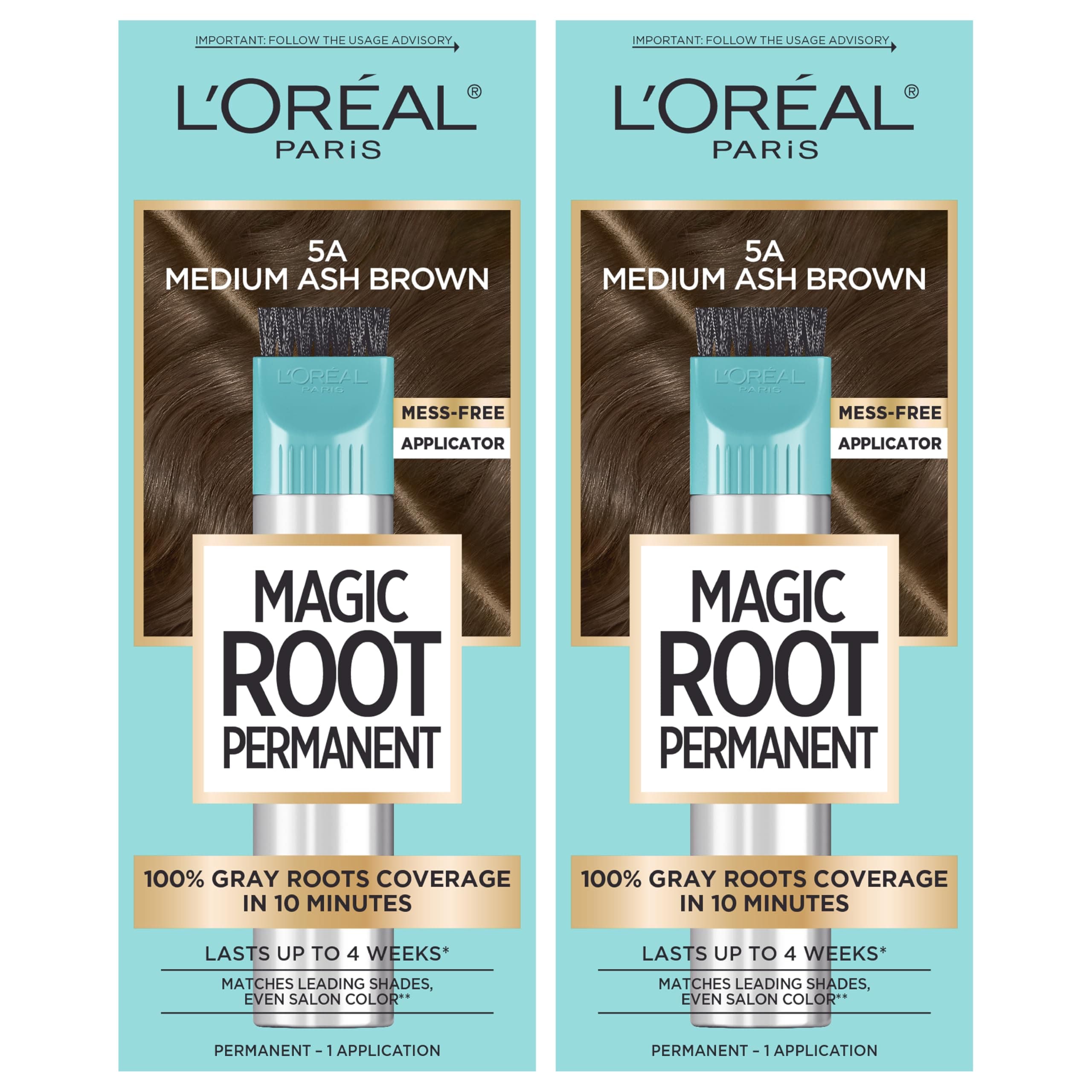 L’Oréal Paris Root Rescue Medium Ash Brown 2PK