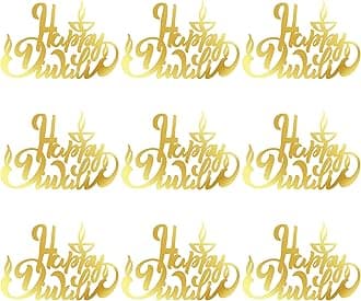 Mircom|}lotusdesign| Acrylic Diwali Gift Decoration Tags (2.5 INCH)