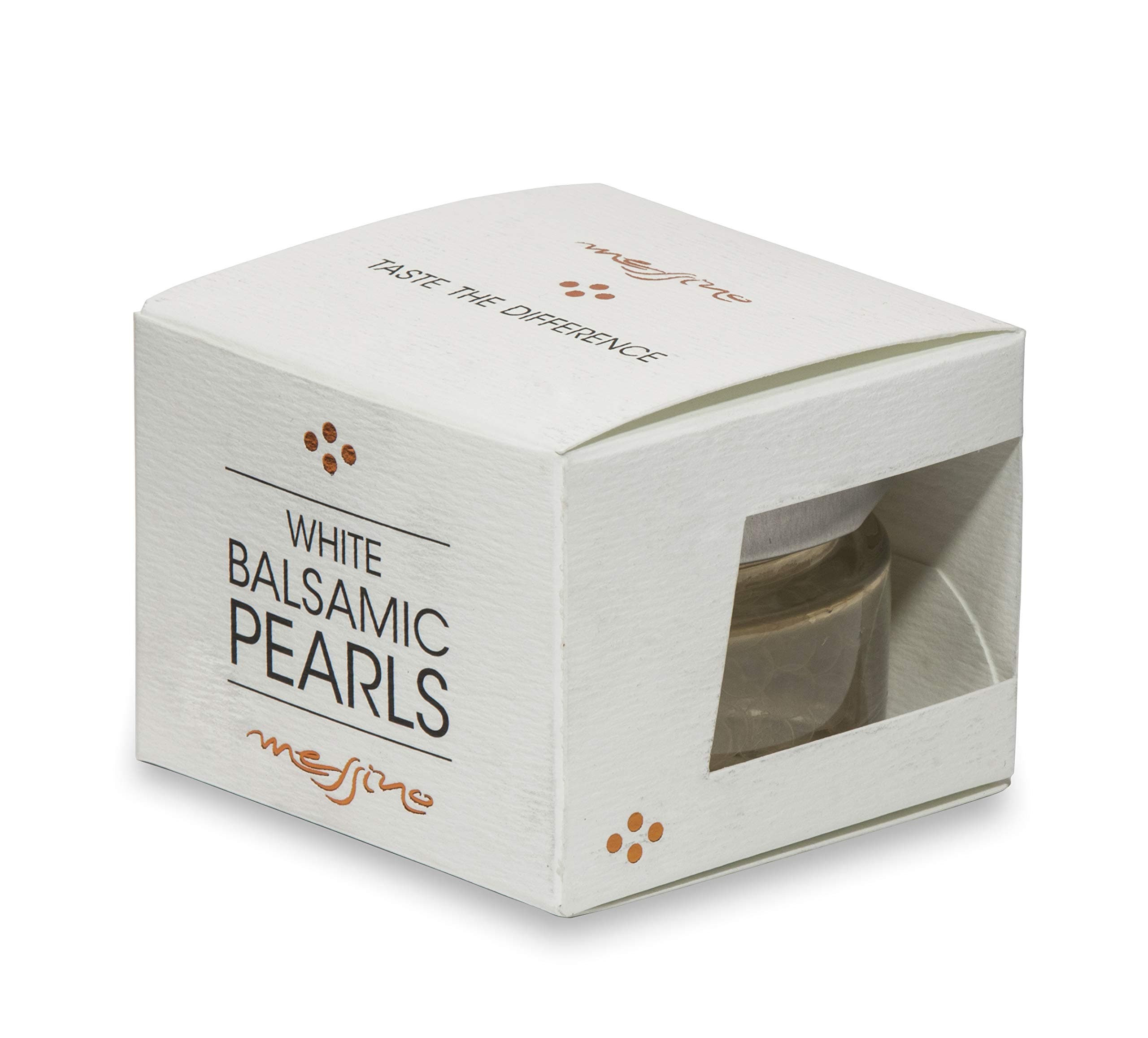 Messino White Balsamic Pearls imported from Greece, 50 ml