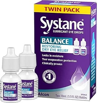 Balance Lubricant Eye Drops, Restorative Formula, Twin pack, 0.33 Fl Oz (Pack of 2)