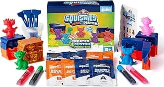 Elmer's Squishies Mix and Match, Kids DIY Activity, Squishy Toys Kit, Creates 4 Mix and Match Characters, 24 Piece Set - Slime Fun, Arts & Crafts, Creative Gift for Ages 6+