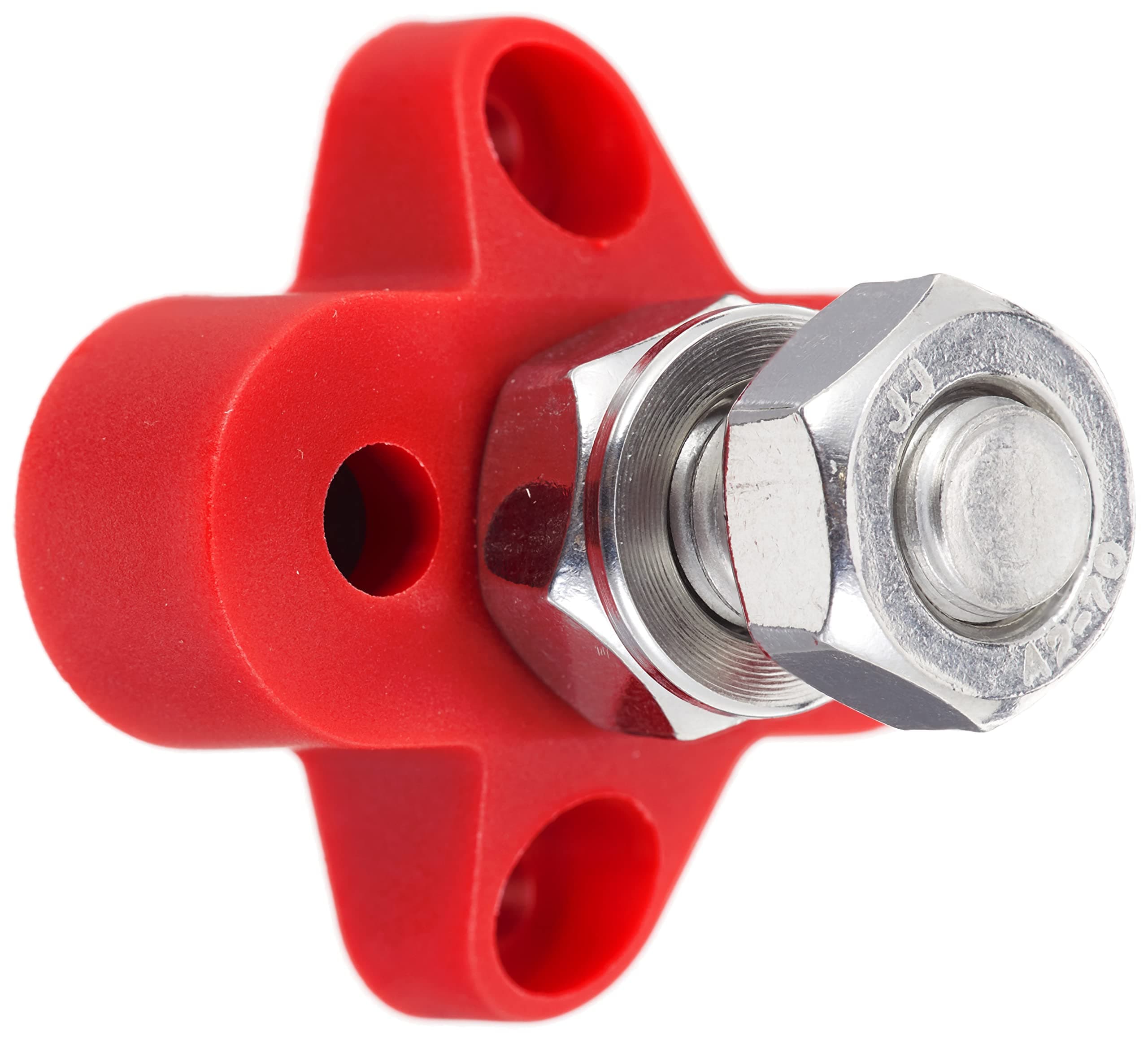 INSTALLBAY - Red M10 Single Terminal Stud - 3/8 Inch (IB-SRM10)