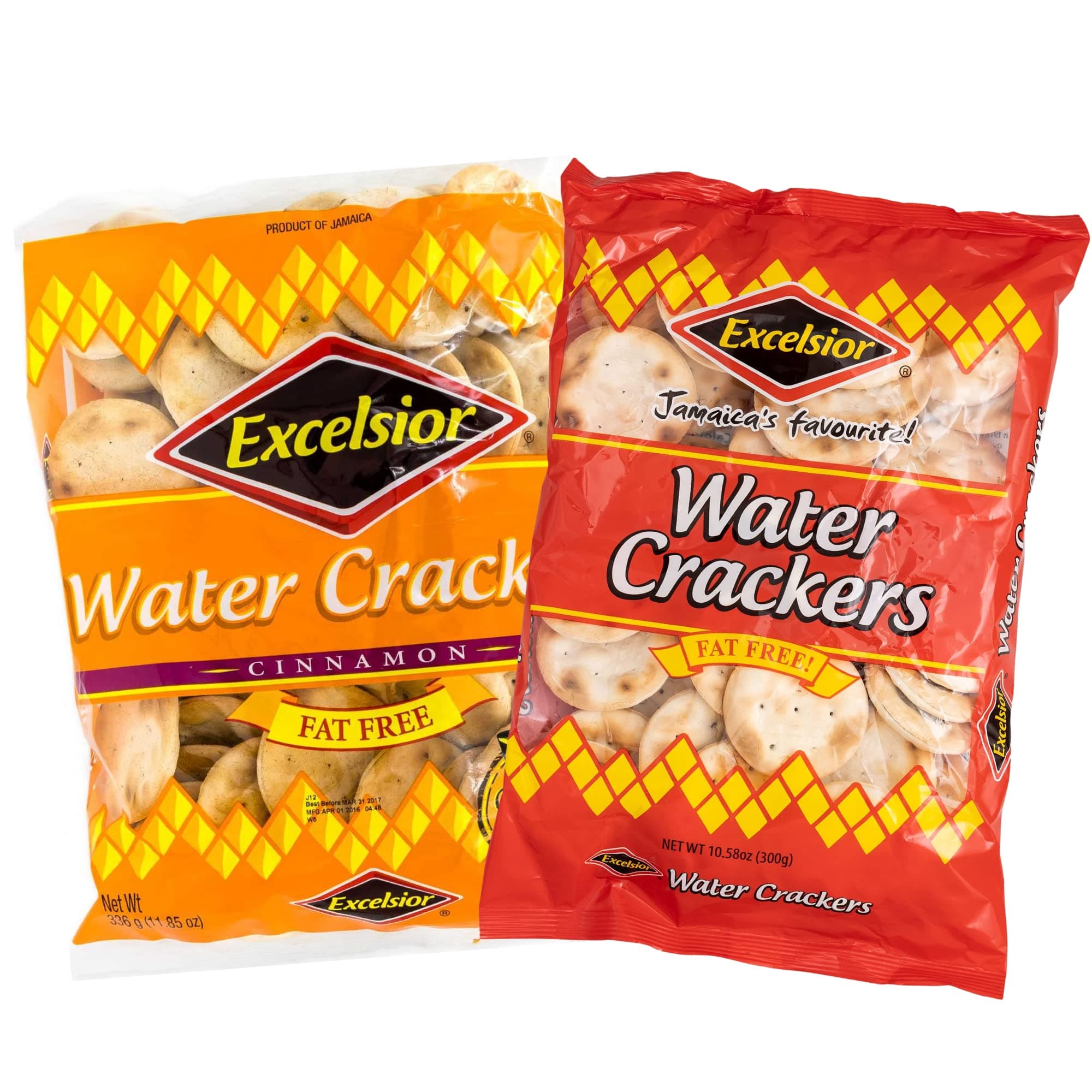 Water Crackers Sampler Bundle - 1 x Original Water Cracker + 1 x Cinammon Water Cracker