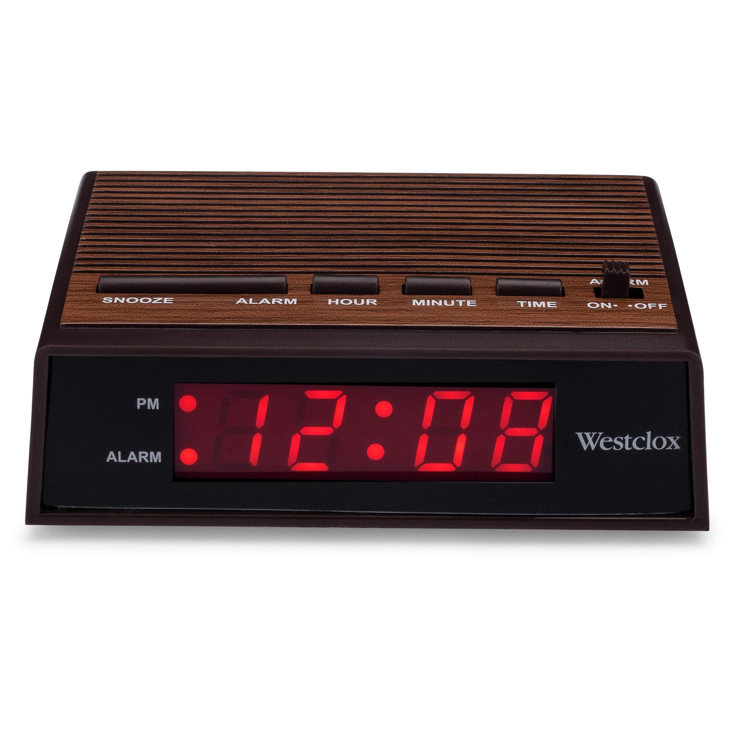 Westclox RETRO WDGRN LED ALMCLK