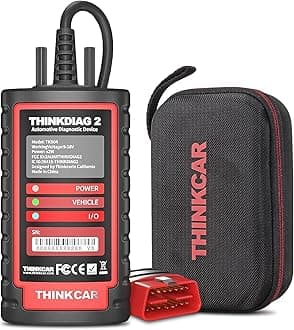 Thinkdiag2 OBD2 Car Diagnostic Scanner for iOS & Android Intelligent Scan Tool with CAN FD Protocol 16+ Reset Functions ECU Coding OBD Bi-Directional Control Scanner with 1 Year Update
