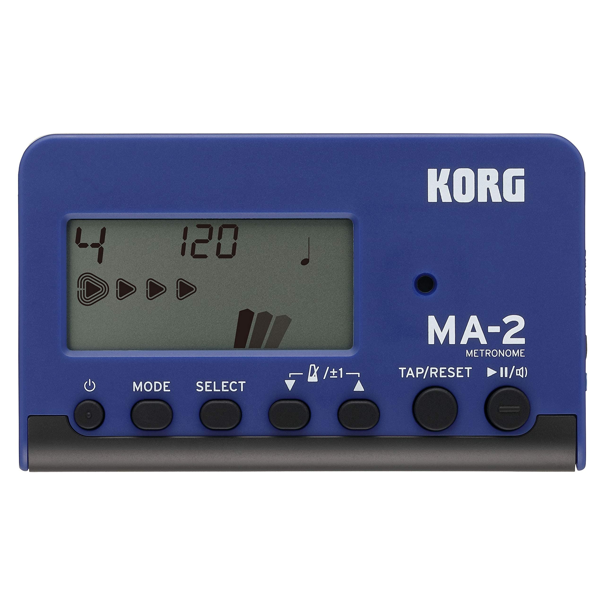 MA-2 Digital Metronome for Orchestral Instruments w/ Large Display and 400 Hours Battery Life - Blue/Black