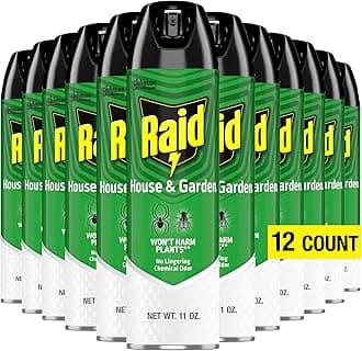 House & Garden Bug Killer Aerosol Kills Bugs on Contact Won’t Harm Plants Indoor and Outdoor Use 11 Ounce (Pack of 12)