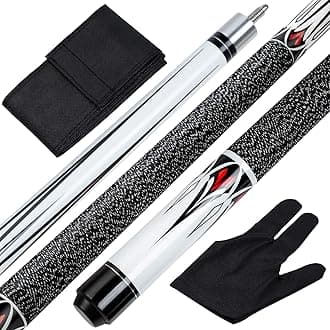 Pool Cue Stick - 58 inch Maple Billiard Pool Stick, 19/20/21 oz 1/2 Maple Pool Cue Stick Kit, 2-Piece Billiard Pool Cue Stick