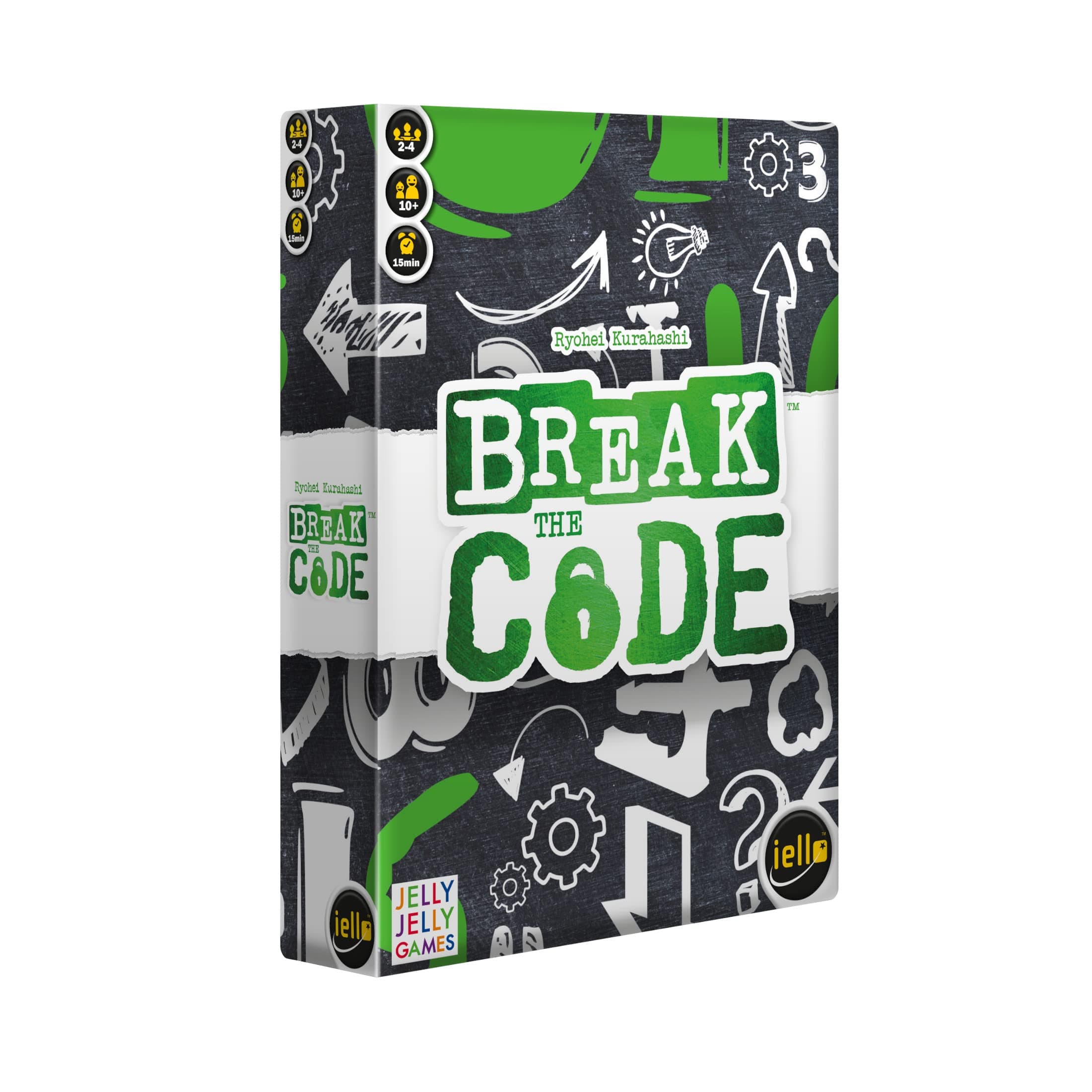 IELLO: Break The Code, Strategy Board Game, Duel or Multiplayer, High Voltage Decoding, Break Your Opponents' Code, 2 to 4 Players, for Ages 10 and Up
