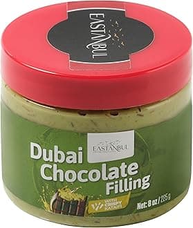 Dubai Chocolate Bar Mixture, 8oz, Dubai Chocolate Bar Pistachio Filling, Crispy Premium Kataifi and Pistachio Cream, Single Ingredient to Make Viral Candy, No Palm Oil