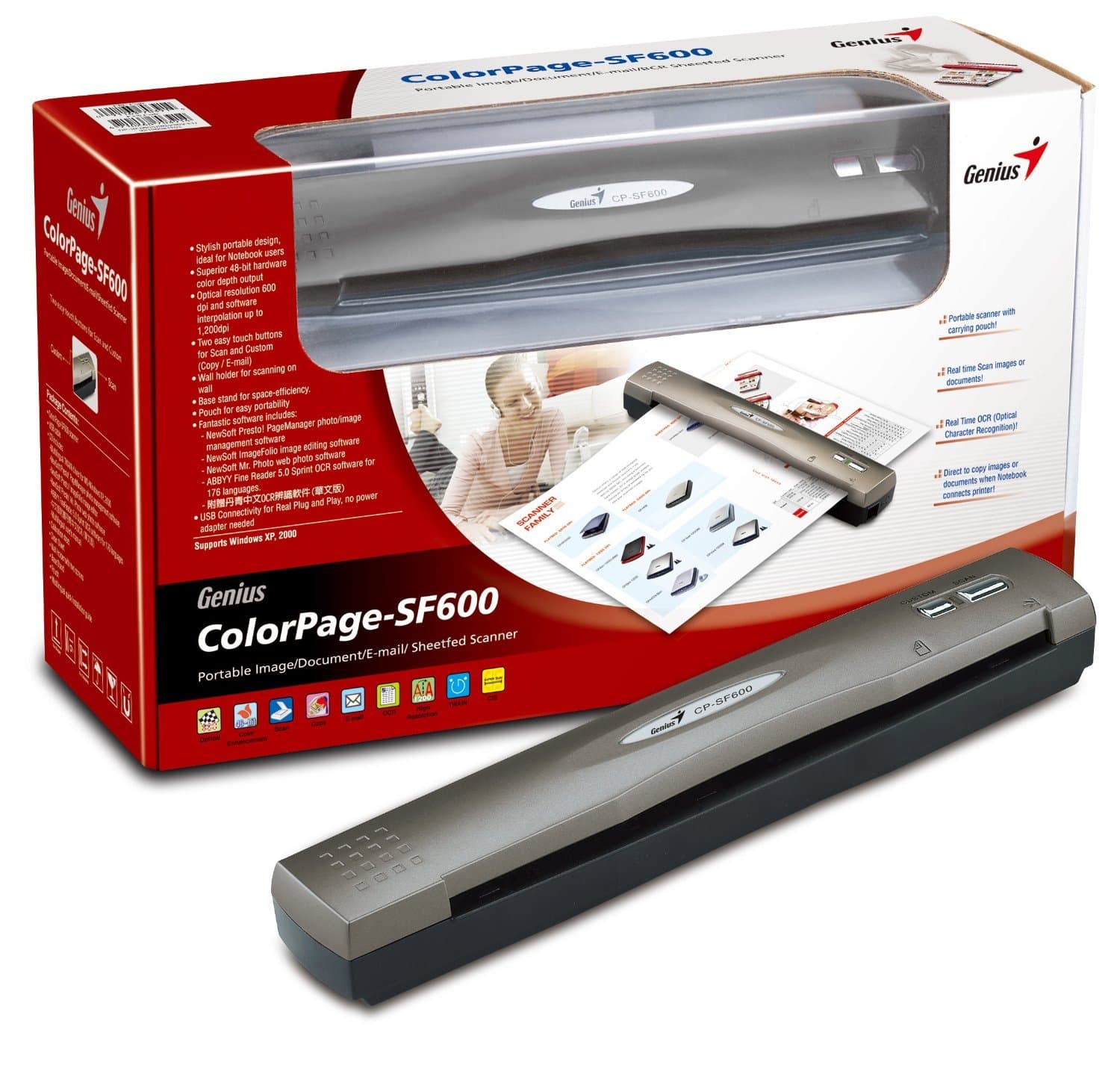 Genius CP-SF600 V2 Portable Document Scanner (CP-SF600 V2)