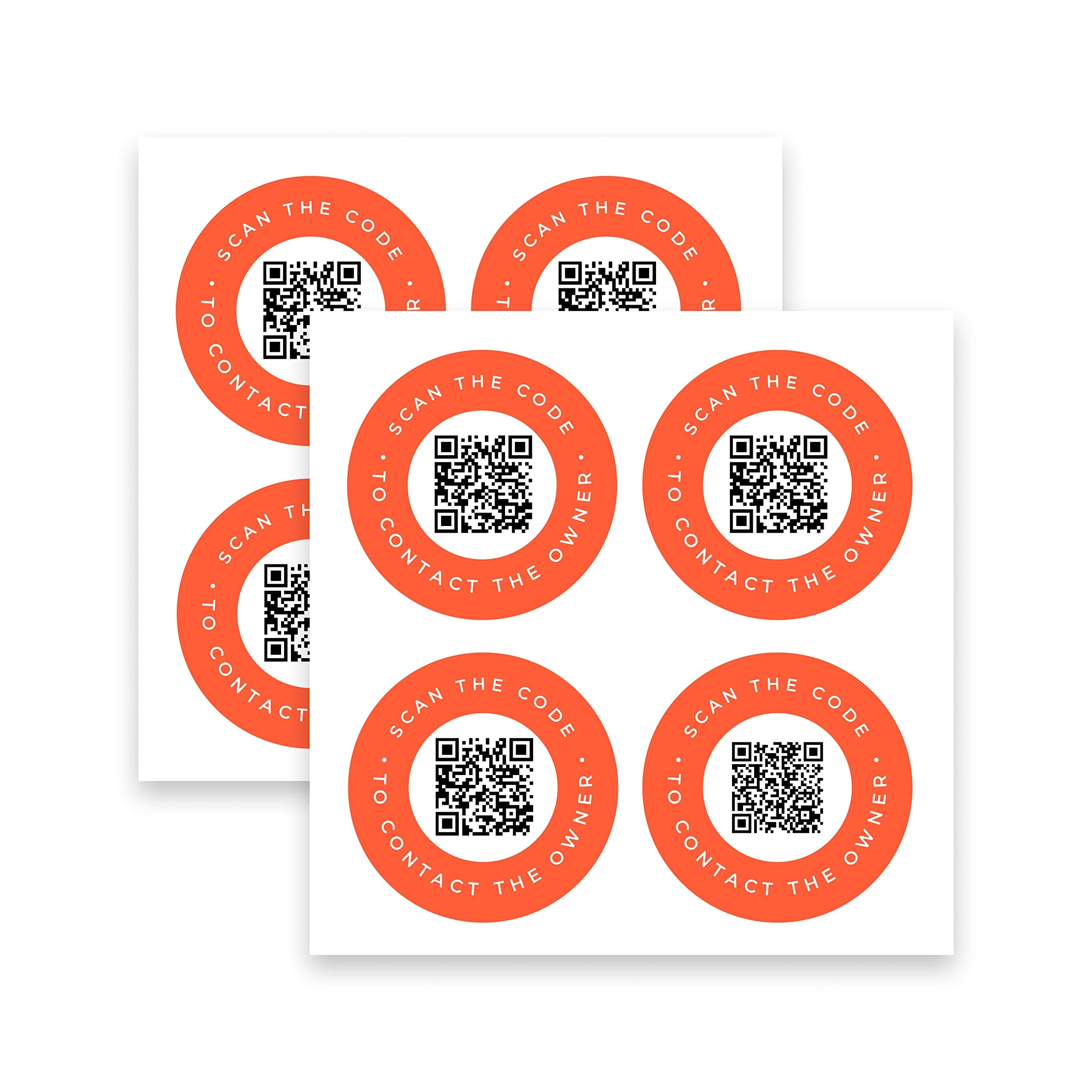 8 Unique Lost-and-Found QR Code Recovery Labels. Durable & Waterproof Updatable Round (1.5") Stickers. Lifetime PingTag Membership Included.