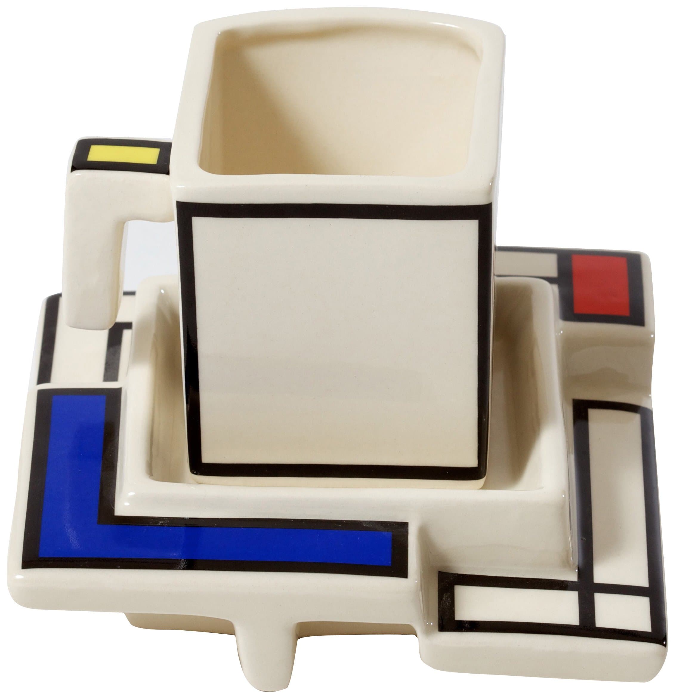 Mondriaan Tea Cup and Saucer