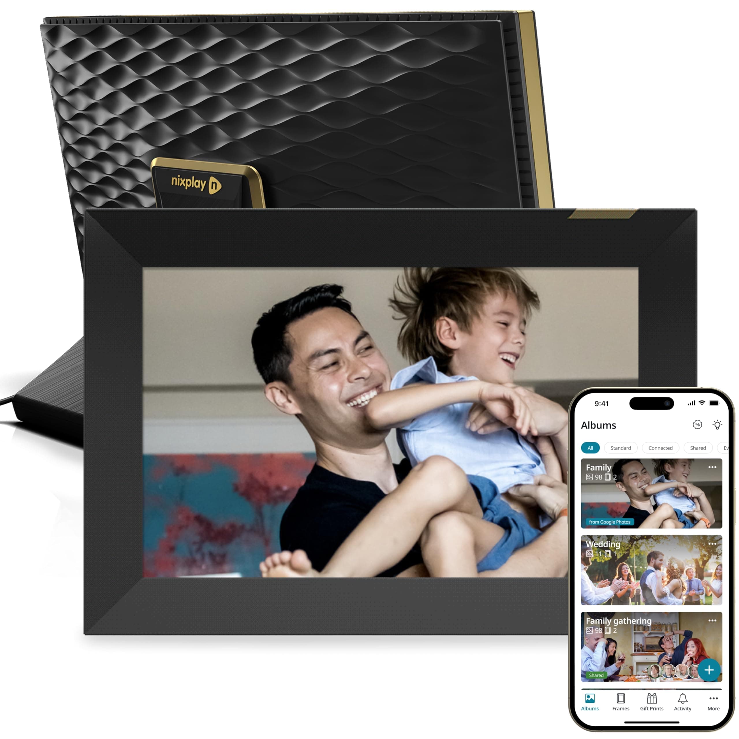Digital Picture Frame [Upgraded] | 10.1" HD Touch Screen Display | Perfect Photo Frame for Sharing Memories | Ideal Gift for Grandparents | Super Easy Setup & Upload | Secure | WiFi Enabled